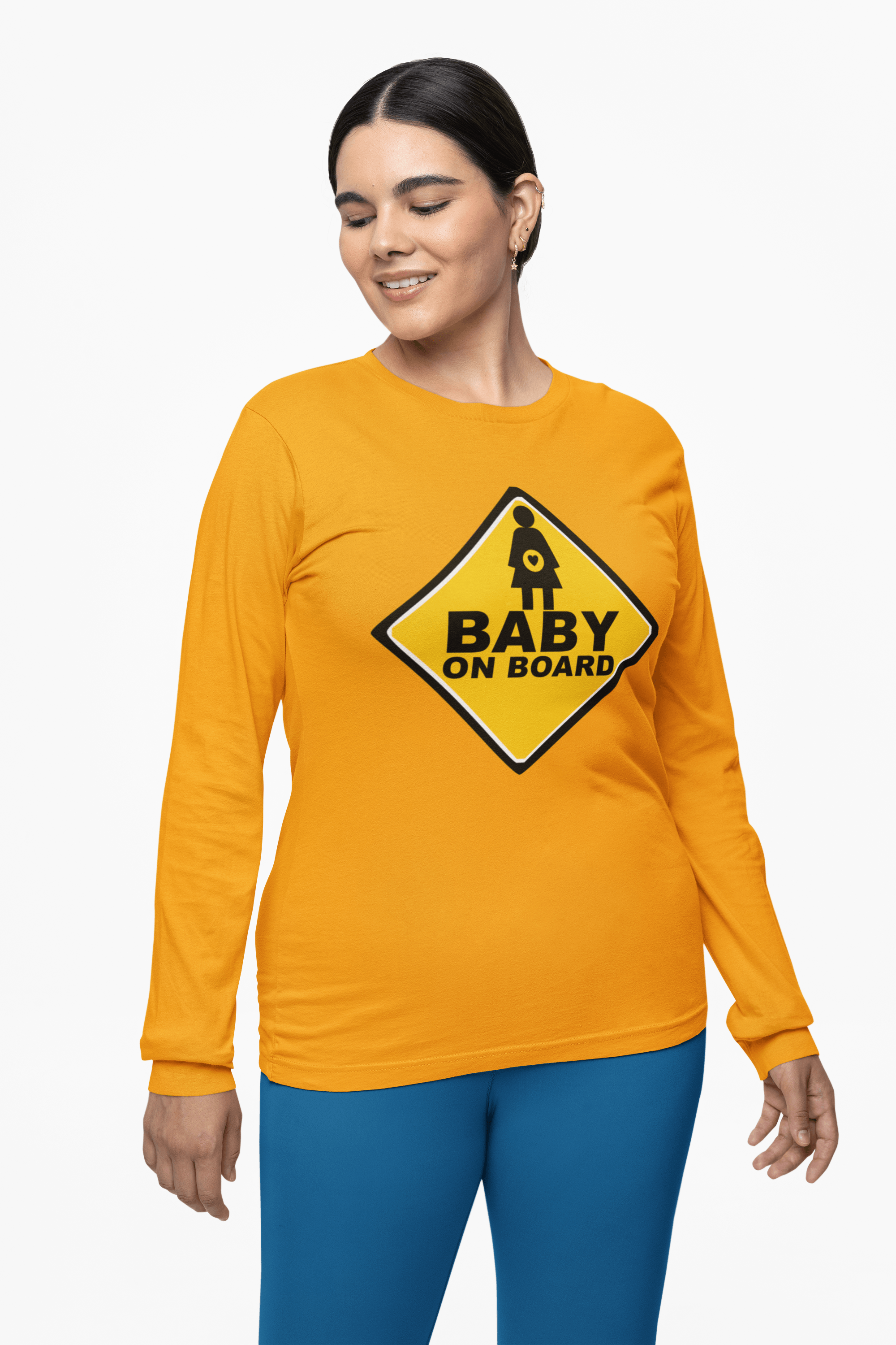 Baby On Board Sign - Long-Sleeve Tee - Witty Twisters Fashions