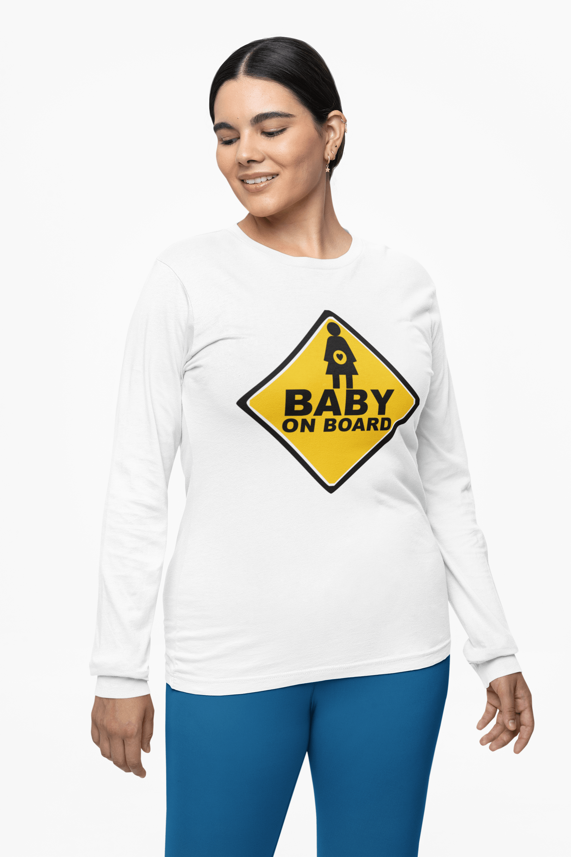 Baby On Board Sign - Long-Sleeve Tee - Witty Twisters Fashions