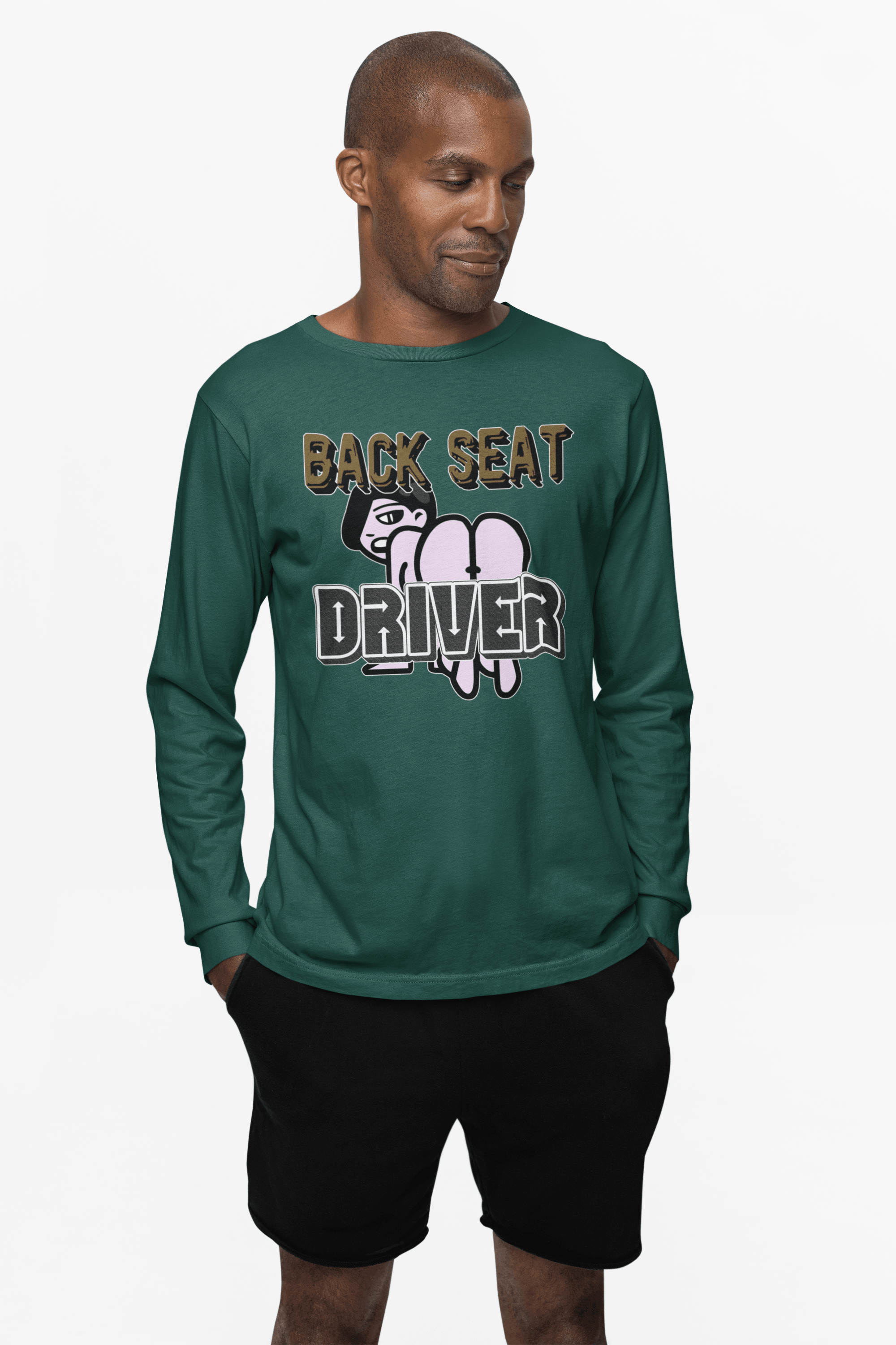 Back Seat Driver - Long-Sleeve Tee - Witty Twisters Fashions