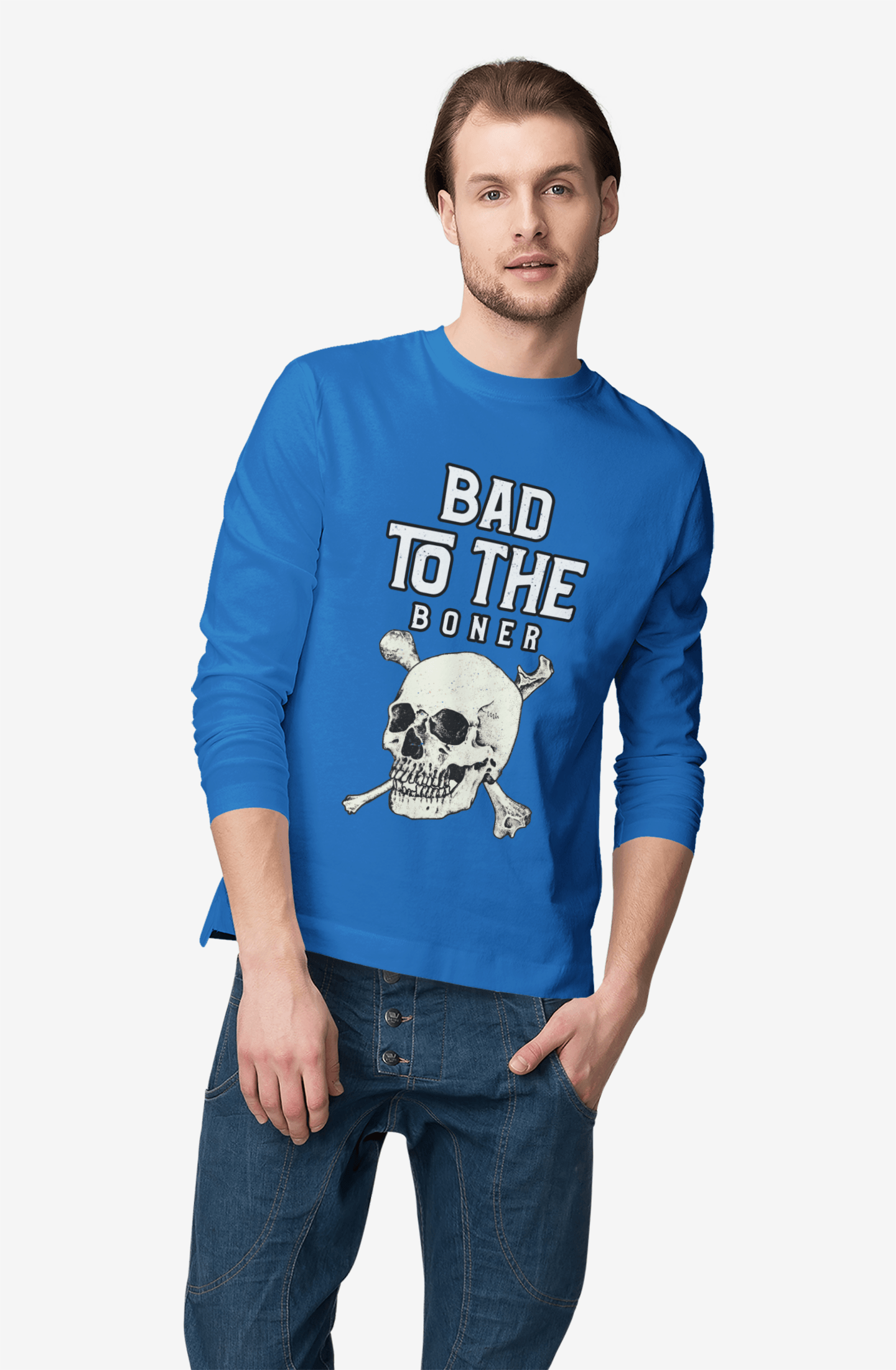 Bad To The Boner - Long-Sleeve Tee - Witty Twisters Fashions