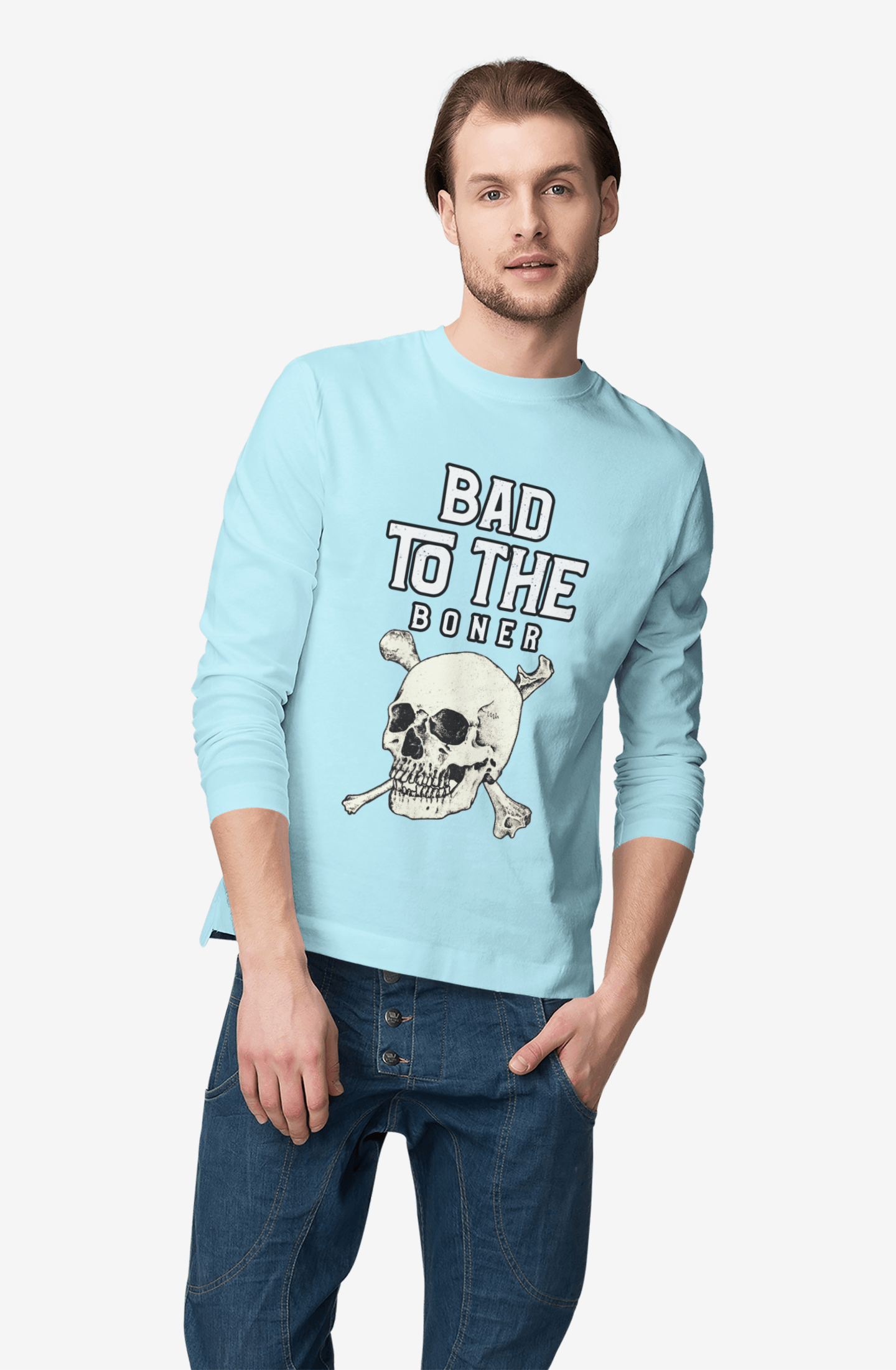 Bad To The Boner - Long-Sleeve Tee - Witty Twisters Fashions