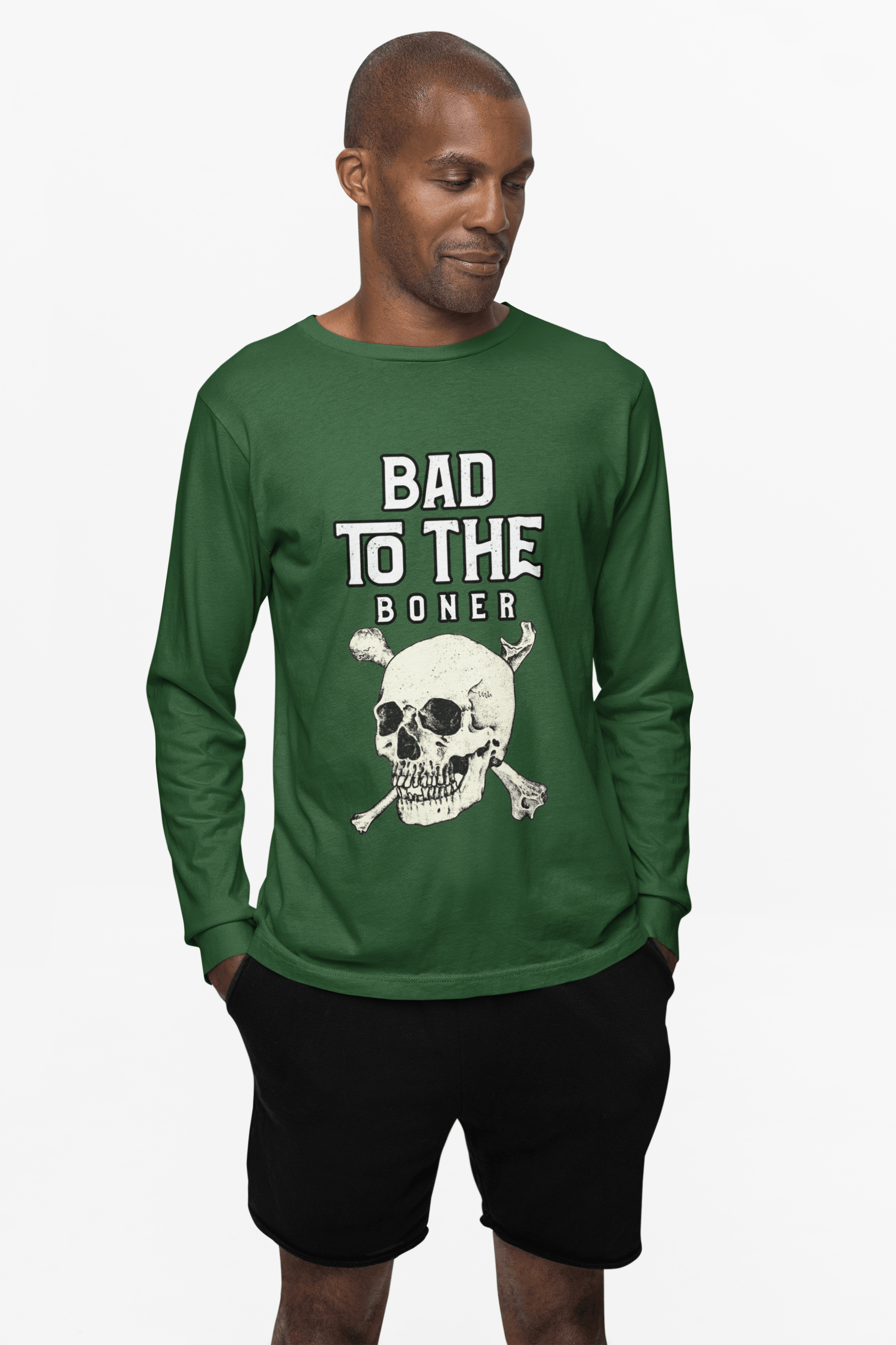 Bad To The Boner - Long-Sleeve Tee - Witty Twisters Fashions