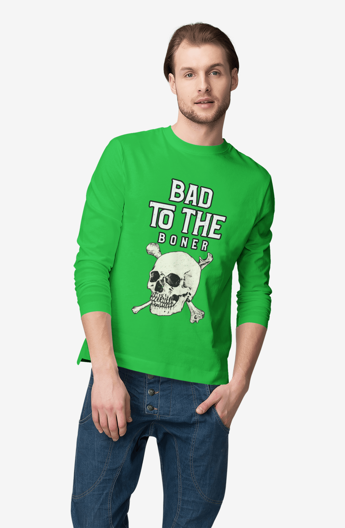 Bad To The Boner - Long-Sleeve Tee - Witty Twisters Fashions