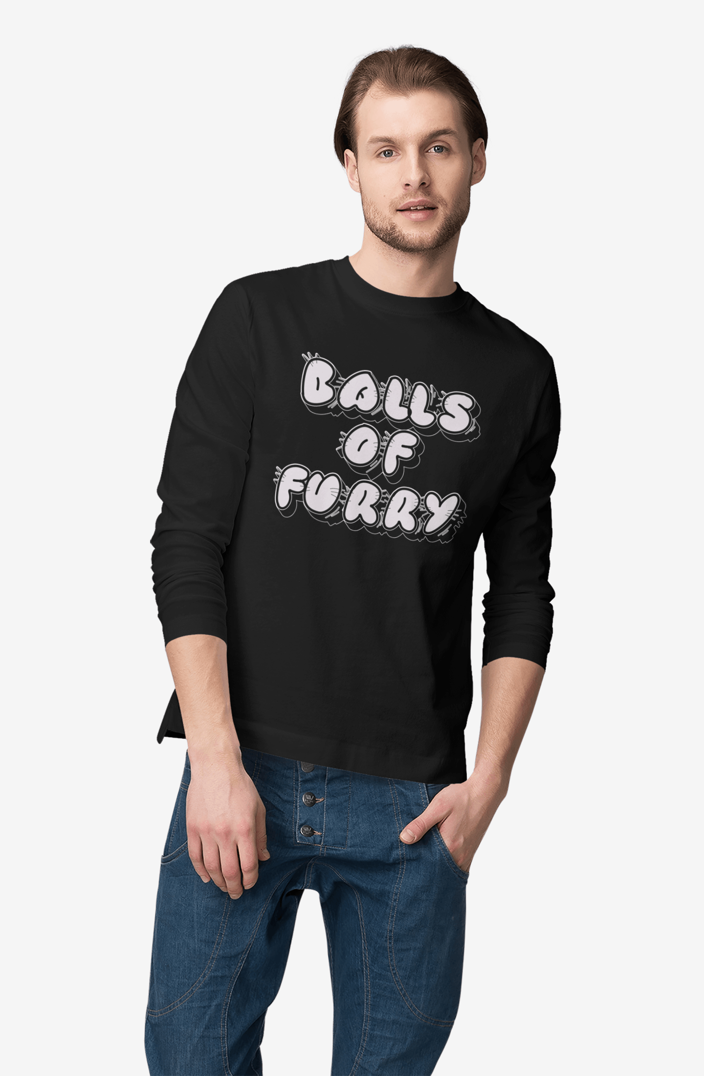 Balls Of Furry - Long-Sleeve Tee