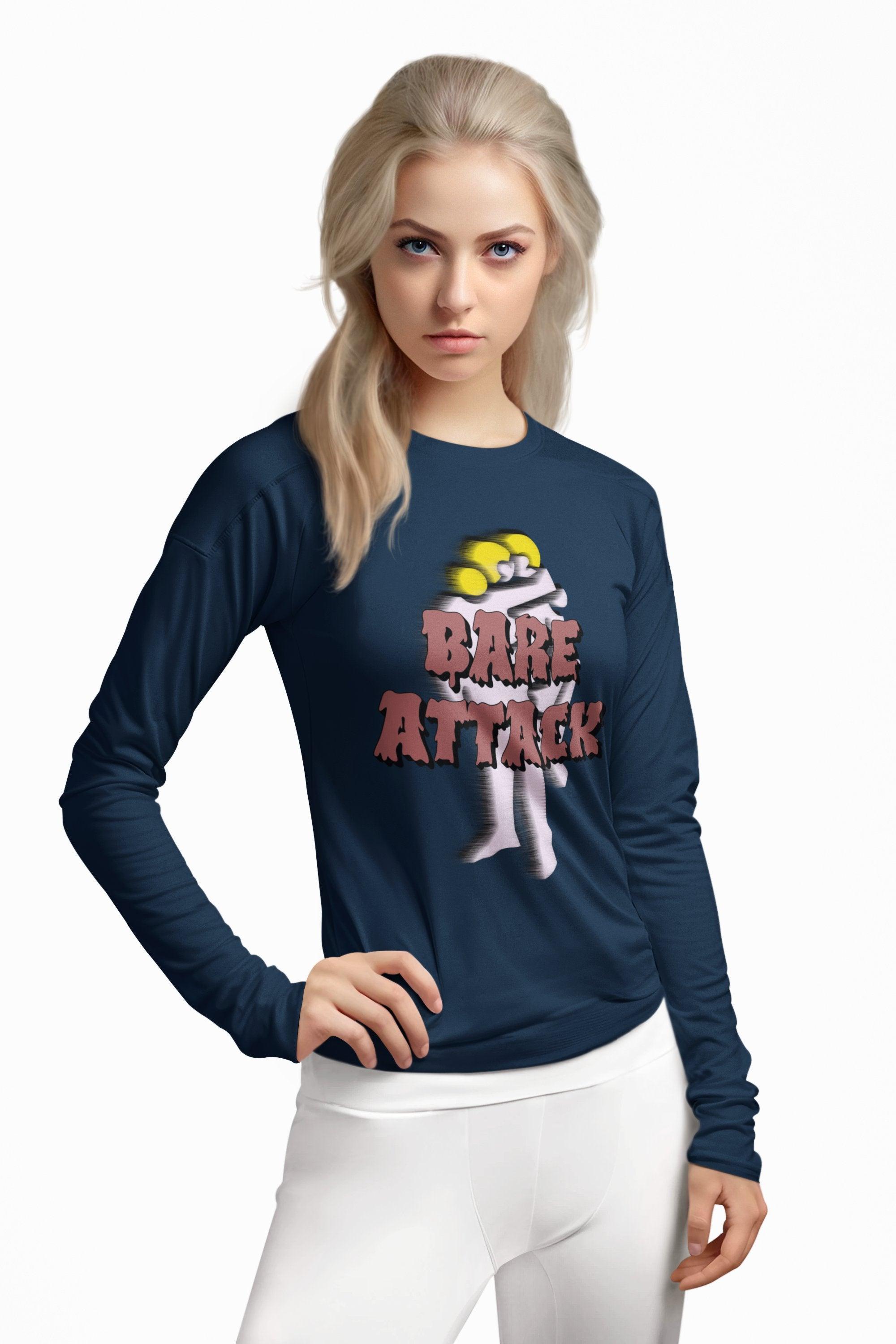 Bare Attack - Long-Sleeve Tee - Witty Twisters Fashions