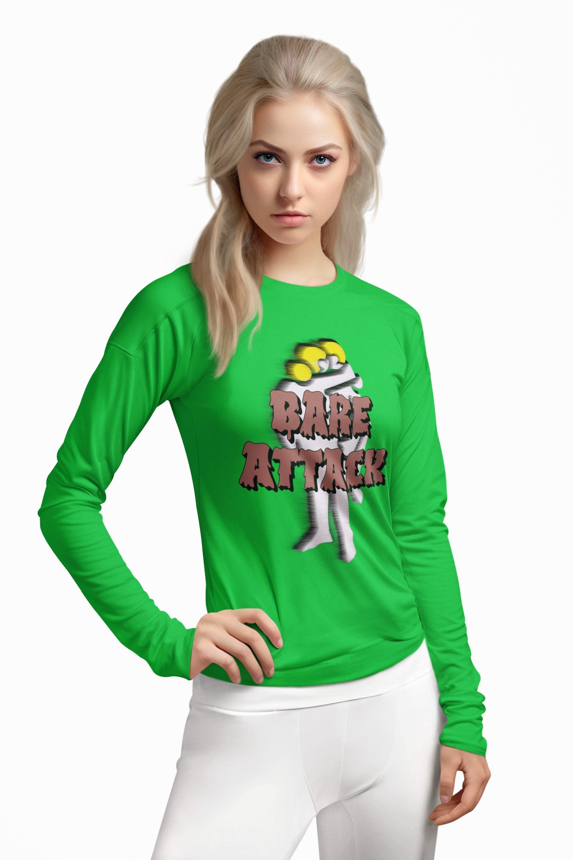 Bare Attack - Long-Sleeve Tee - Witty Twisters Fashions