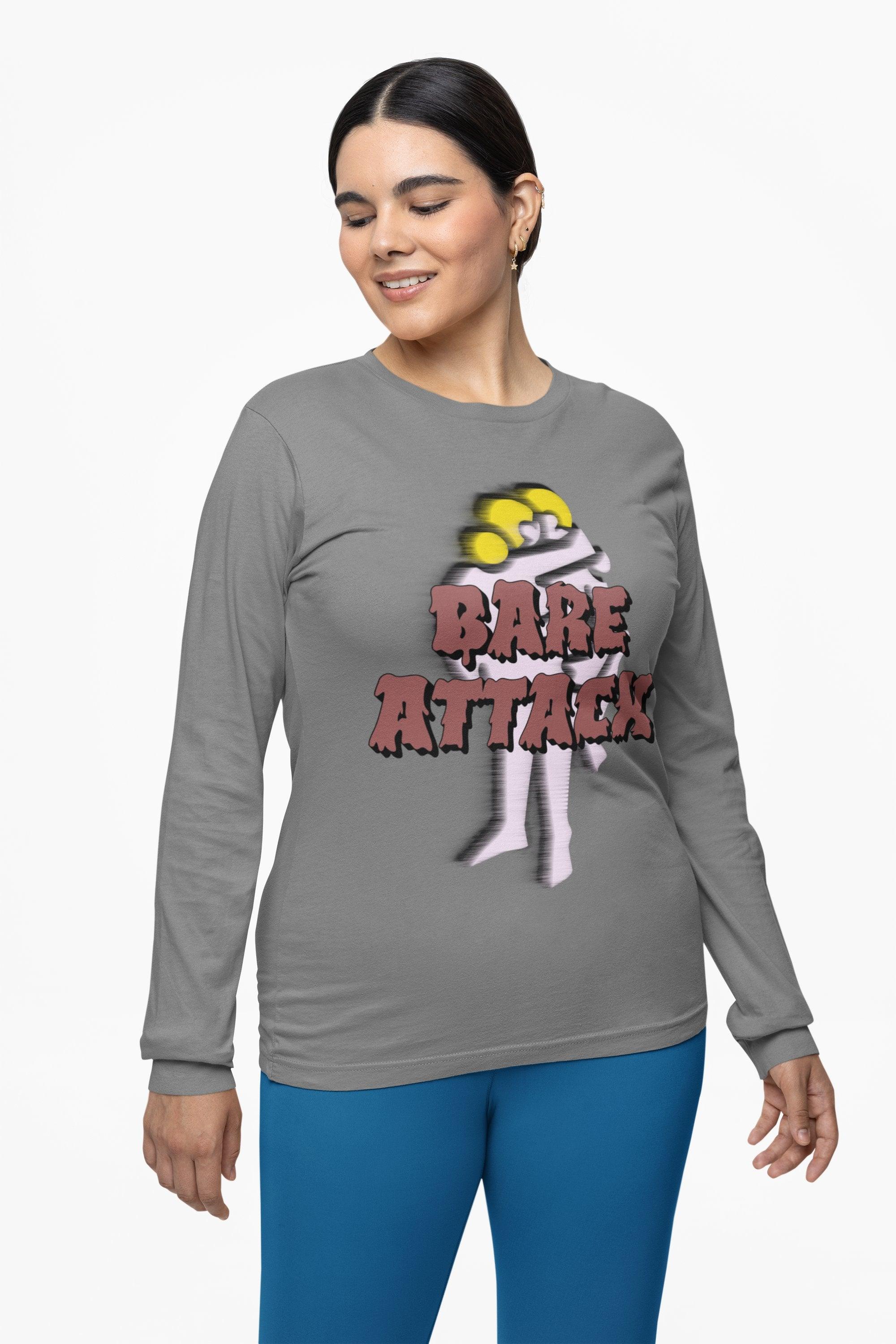 Bare Attack - Long-Sleeve Tee - Witty Twisters Fashions