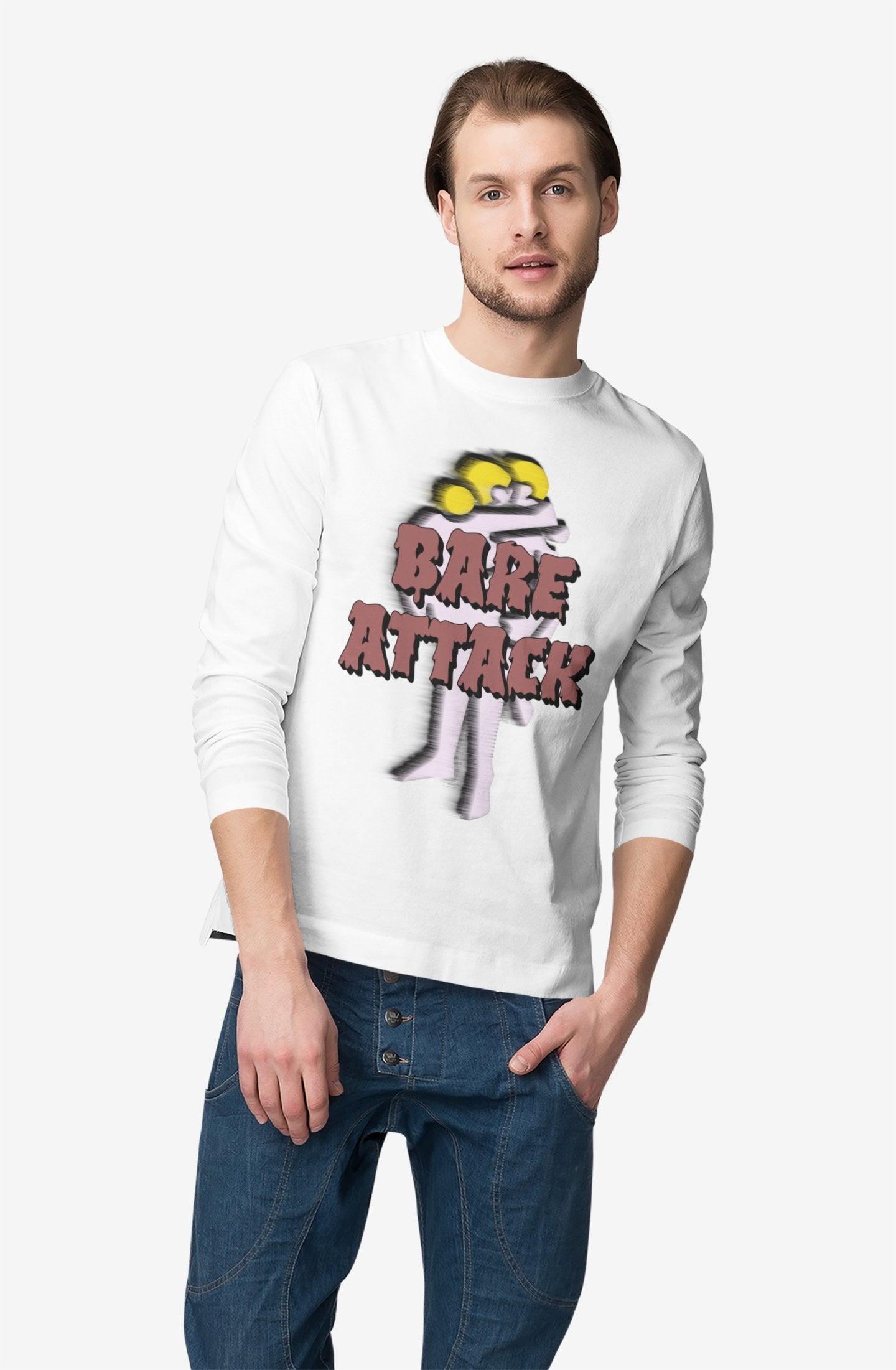 Bare Attack - Long-Sleeve Tee - Witty Twisters Fashions