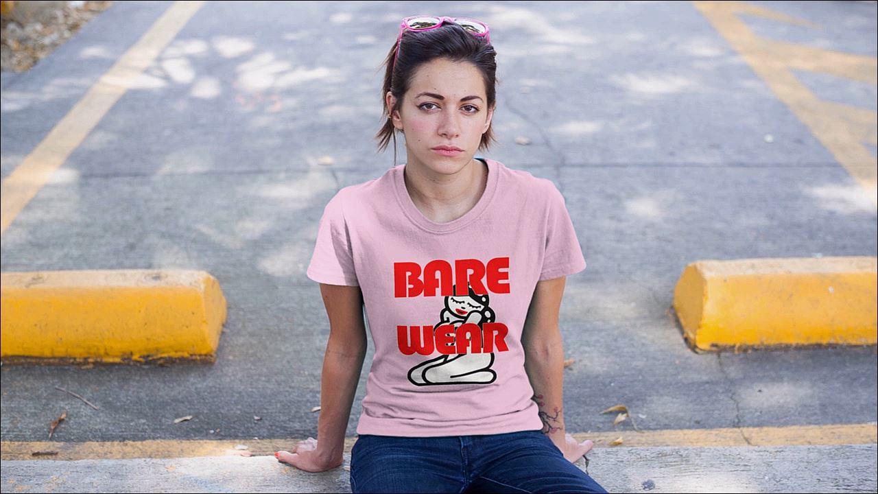 Load video: The Bare Wear Collection video with sexy nudity t-shirts for nudists