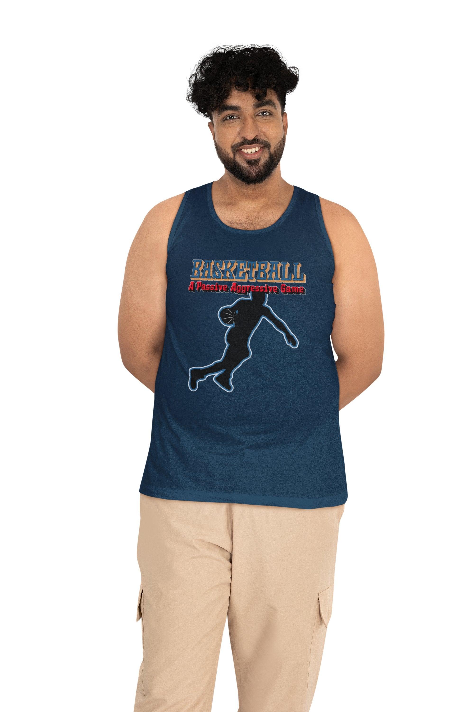 Basketball A Passive Aggressive Game - Tank Top - Witty Twisters Fashions