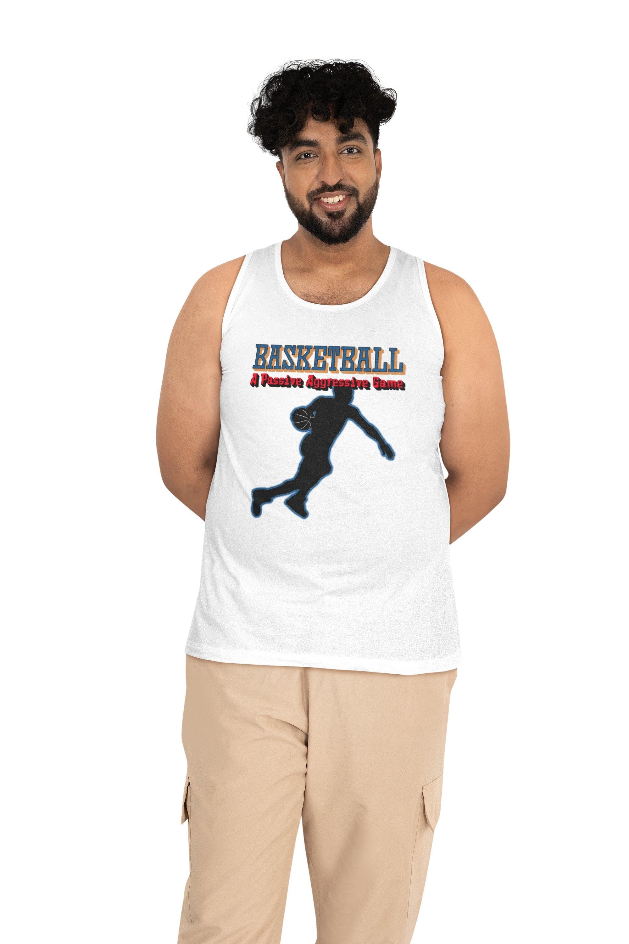 Basketball A Passive Aggressive Game - Tank Top - Witty Twisters Fashions