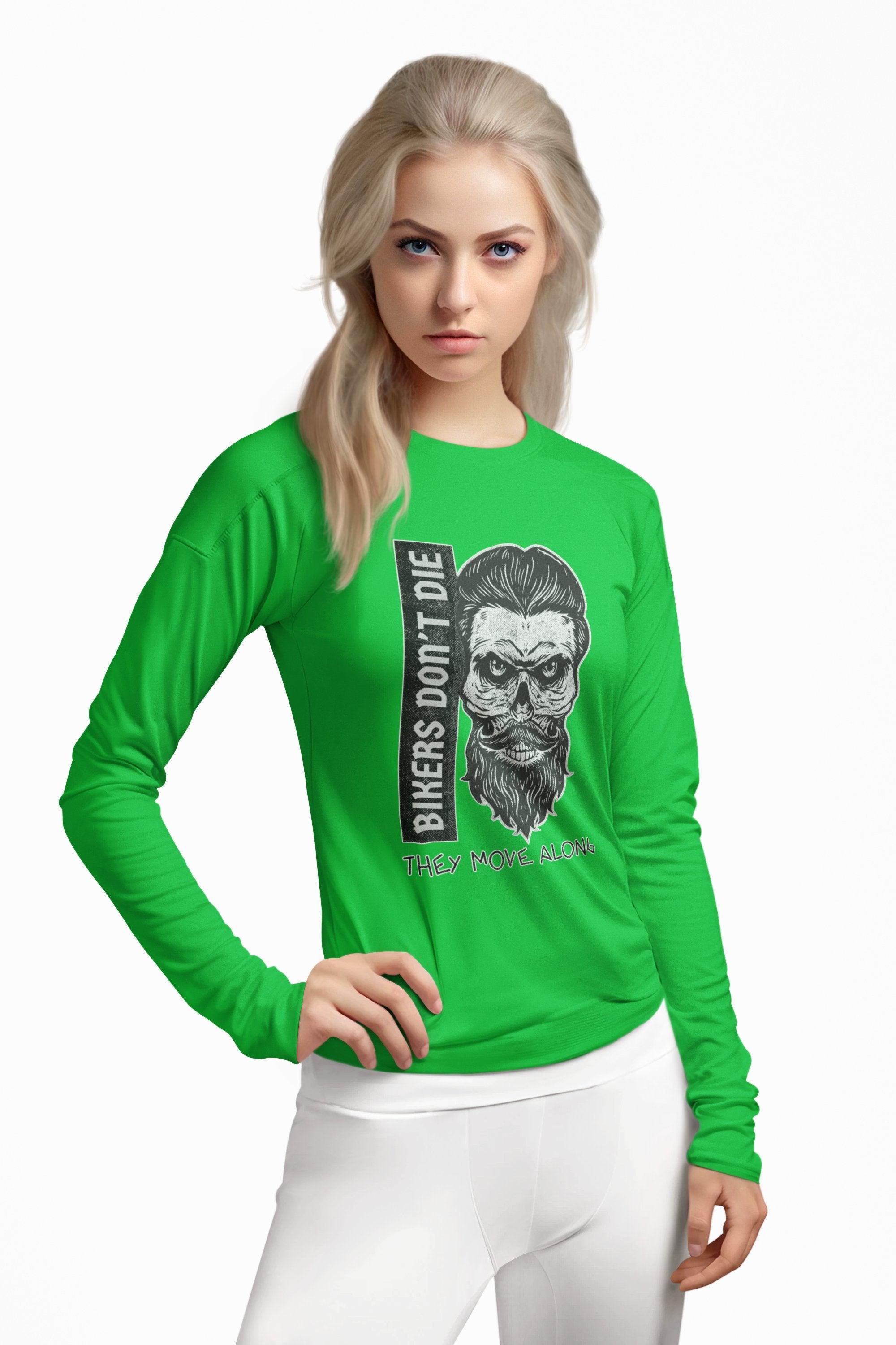 Bikers Don't Die They Move Along - Long-Sleeve Tee - Witty Twisters Fashions