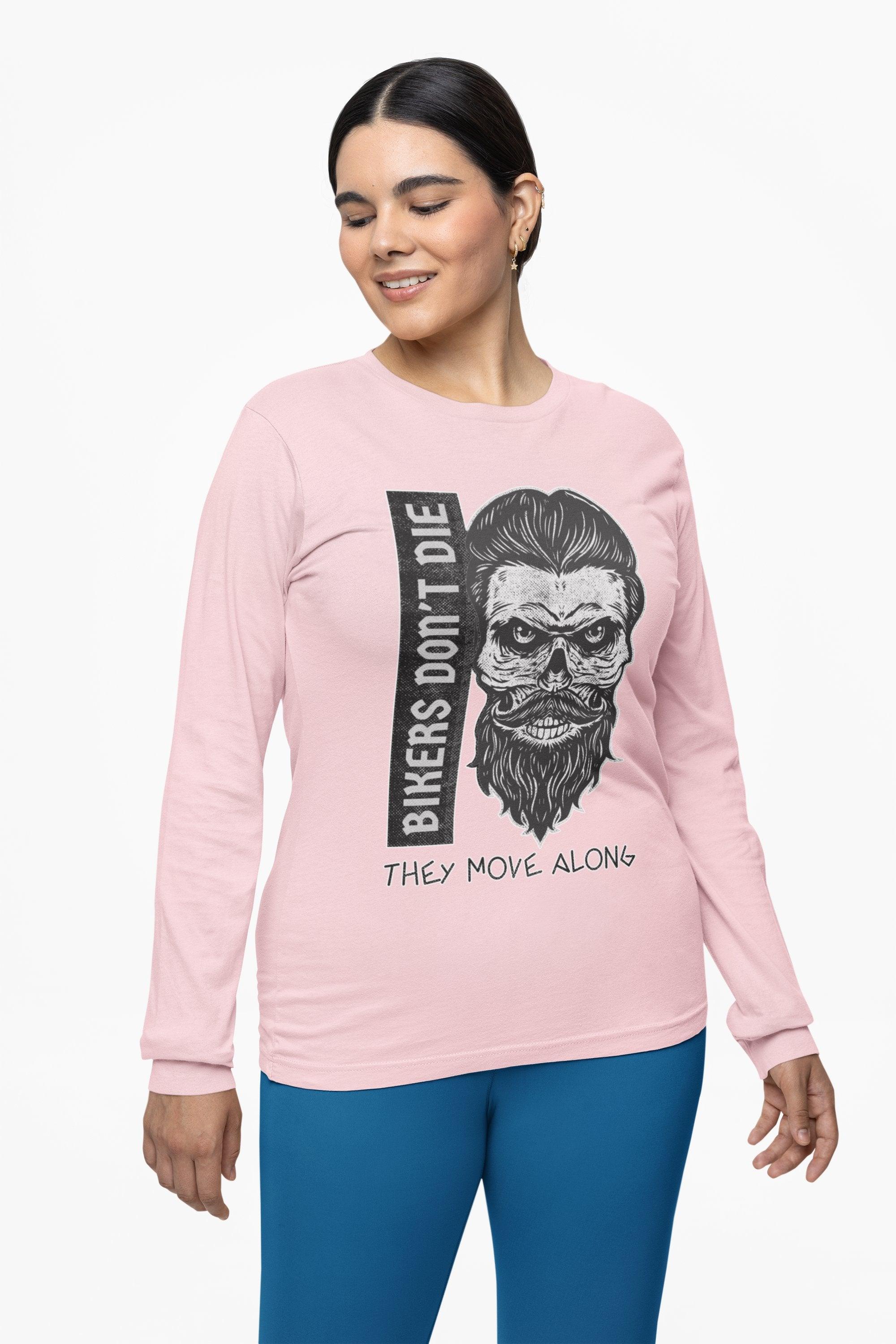 Bikers Don't Die They Move Along - Long-Sleeve Tee - Witty Twisters Fashions