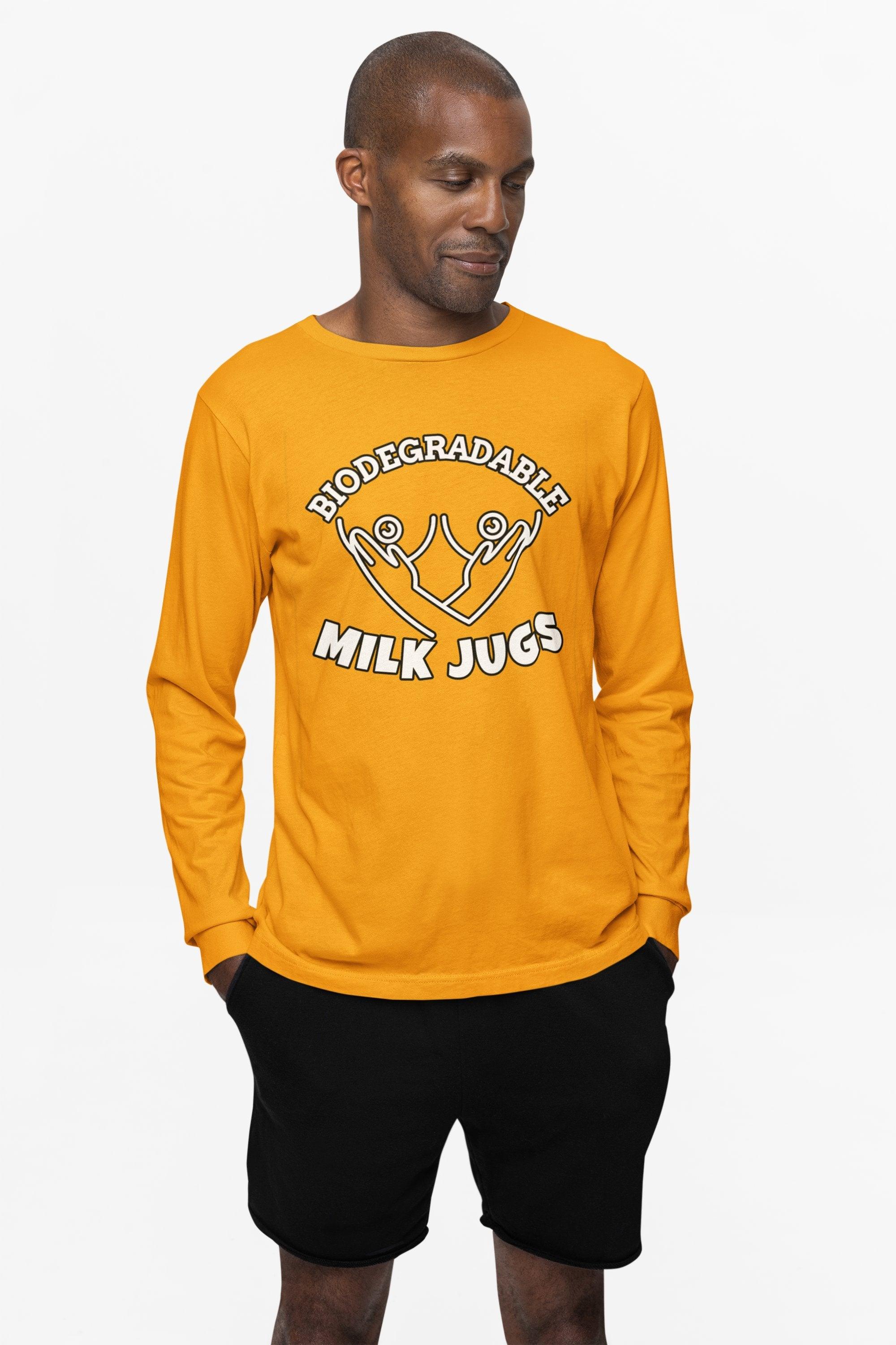 Biodegradable Milk Jugs - Long-Sleeve Tee - Witty Twisters Fashions