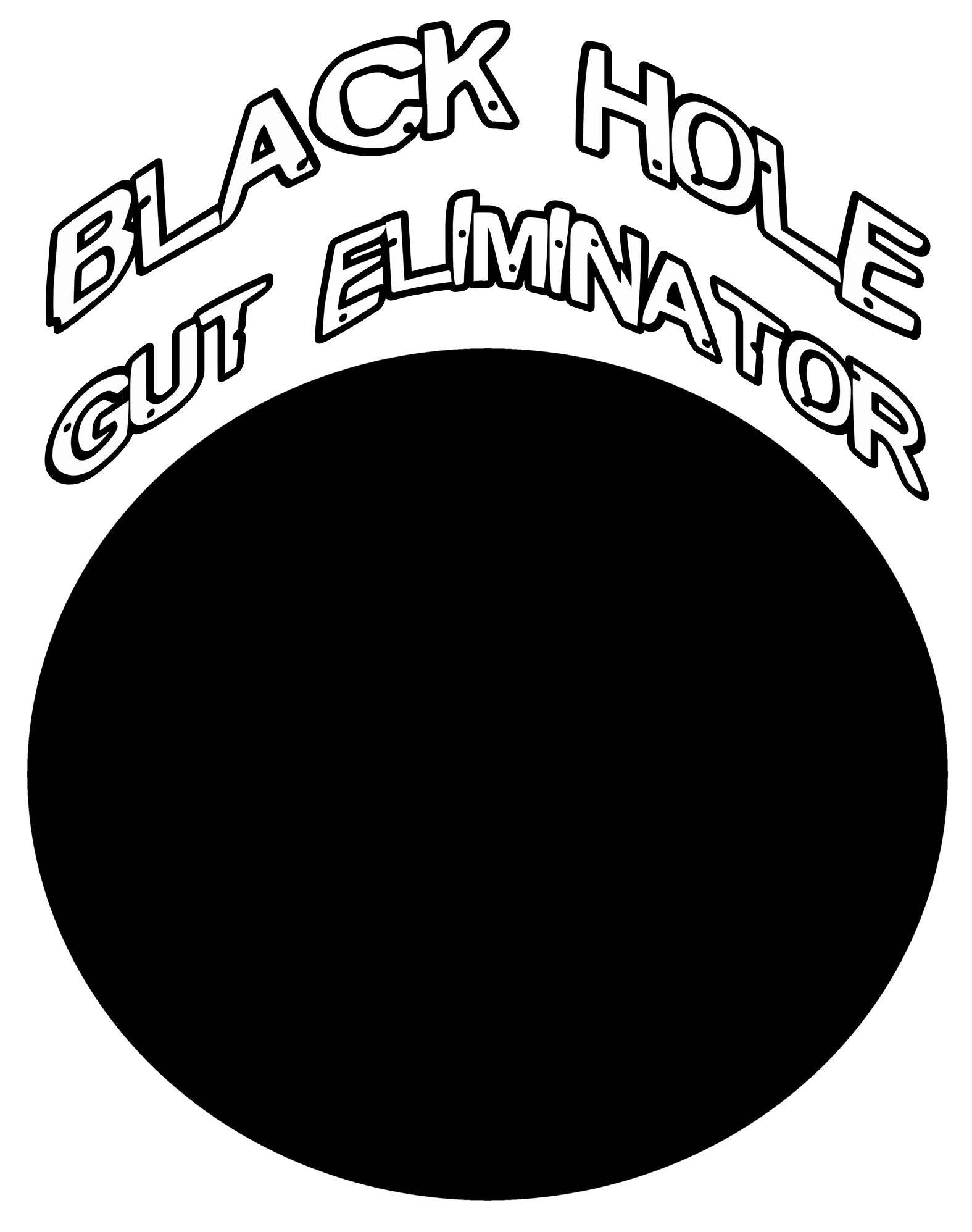 Black Hole Gut Eliminator - Sweatshirt - Witty Twisters Fashions