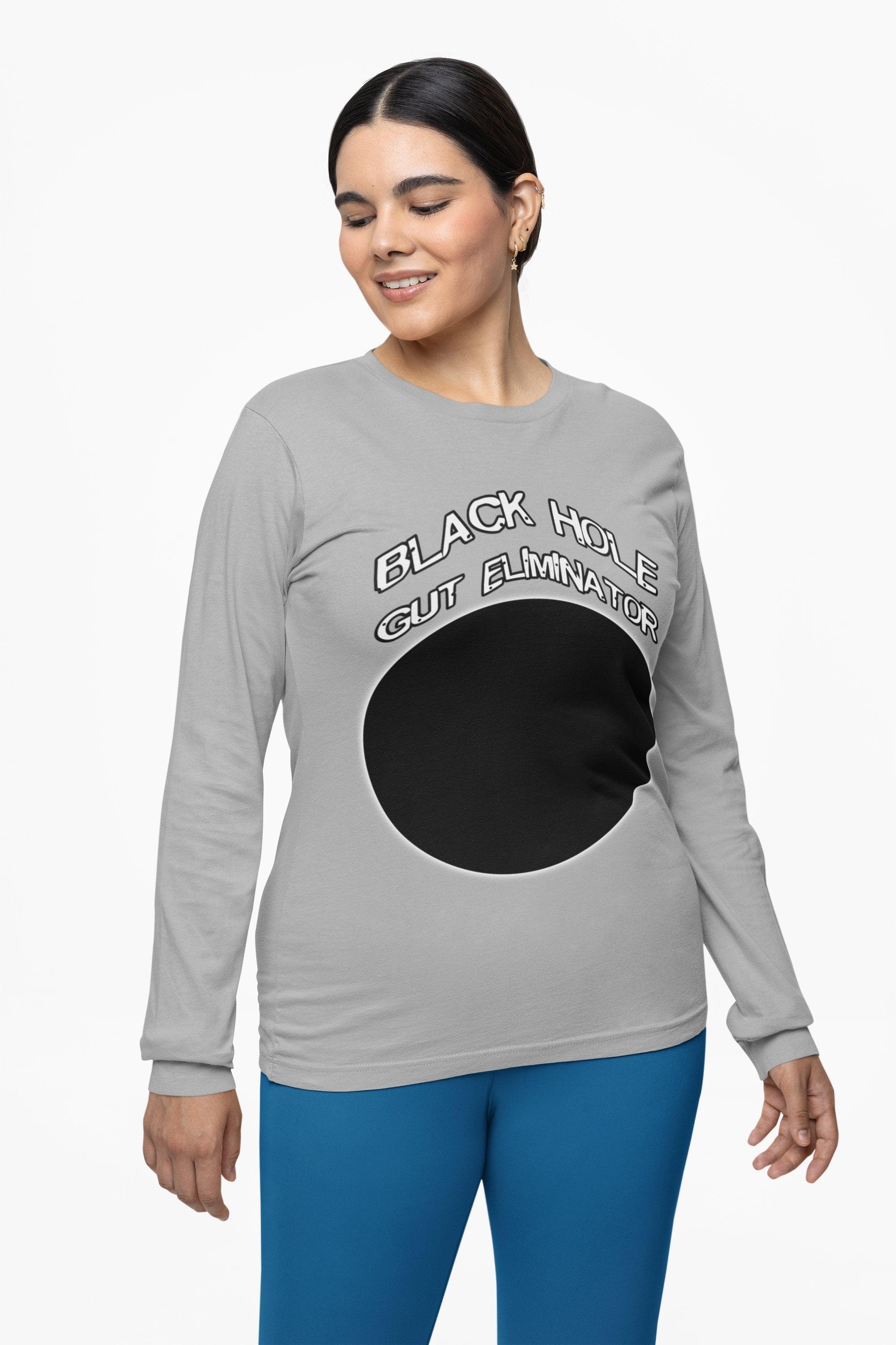 Black Hole Gut Eliminator - Long-Sleeve Tee - Witty Twisters Fashions