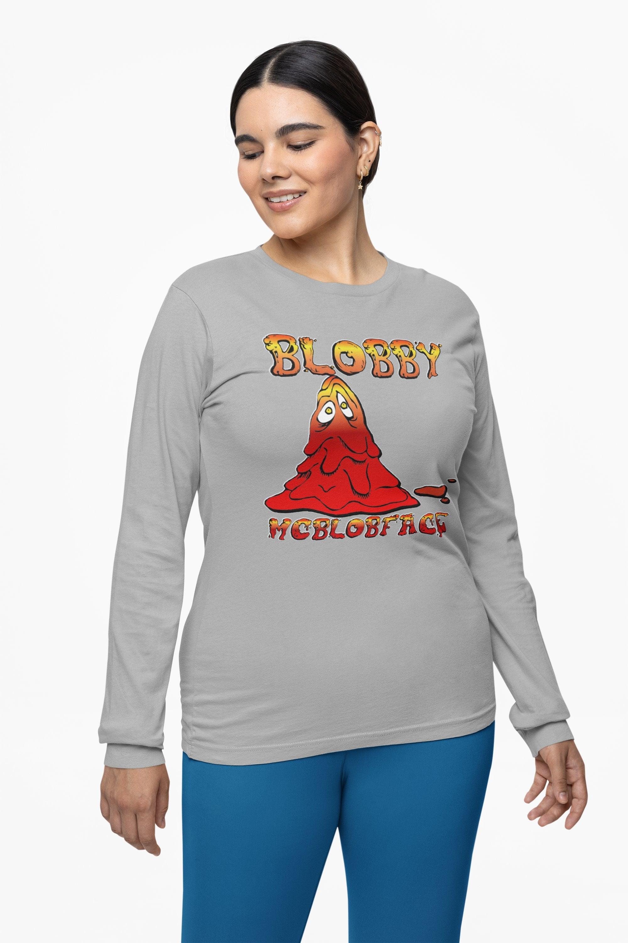 Blobby McBlobface - Long-Sleeve Tee - Witty Twisters Fashions