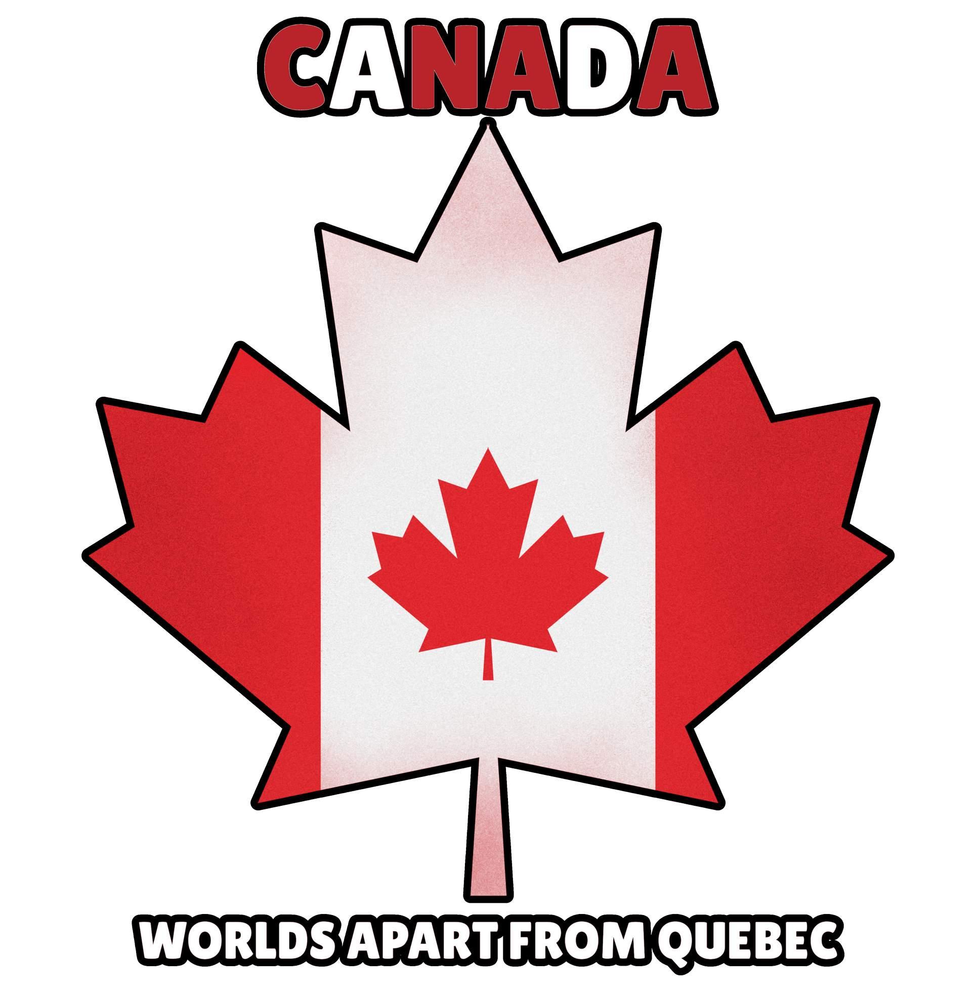 Canada Worlds apart from Quebec - T-shirt - Witty Twisters Fashions