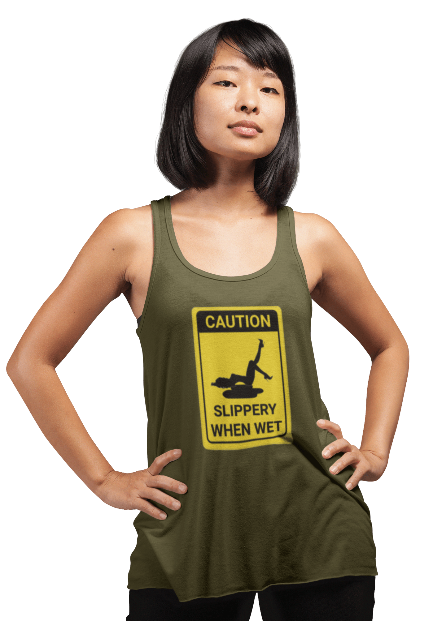 Caution Slippery When Wet - Women's Tank Top