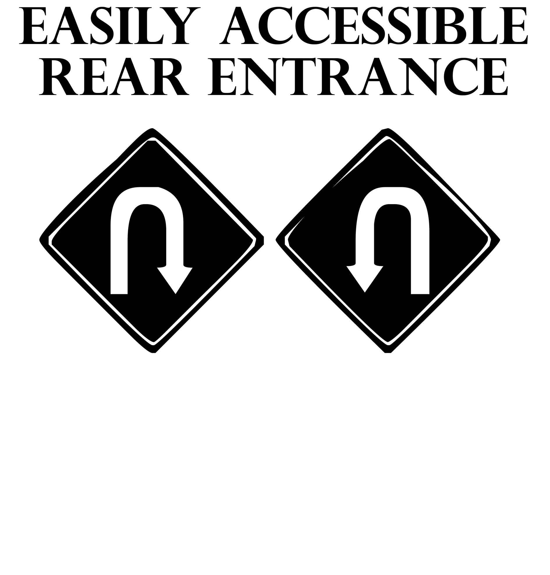 Easily accessible rear entrance - T-Shirt - Witty Twisters Fashions