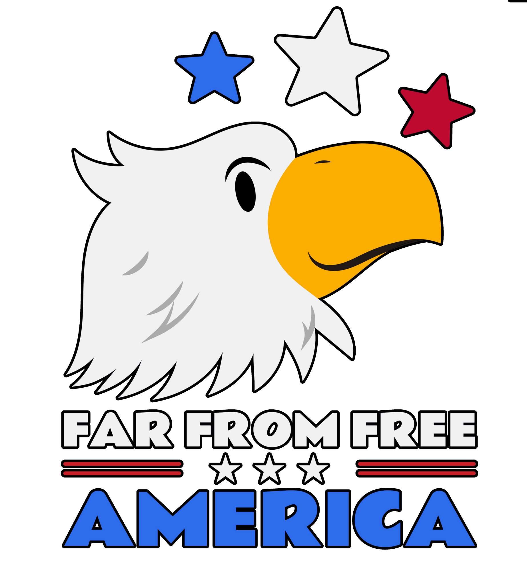 Far From Free America - T-Shirt - Witty Twisters Fashions