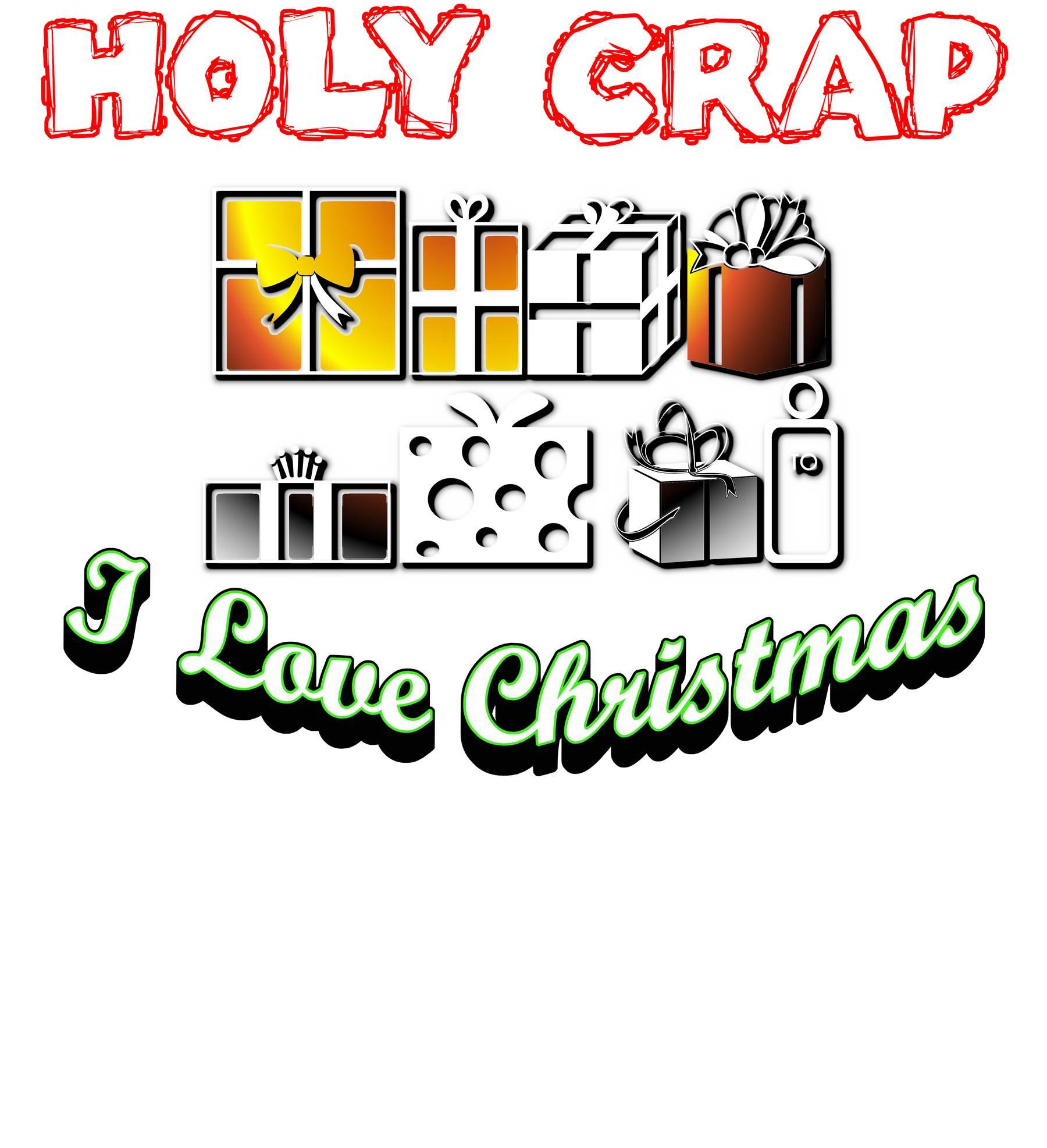 Holy Crap I Love Christmas - Makeup Bag or Purse - Witty Twisters Fashions