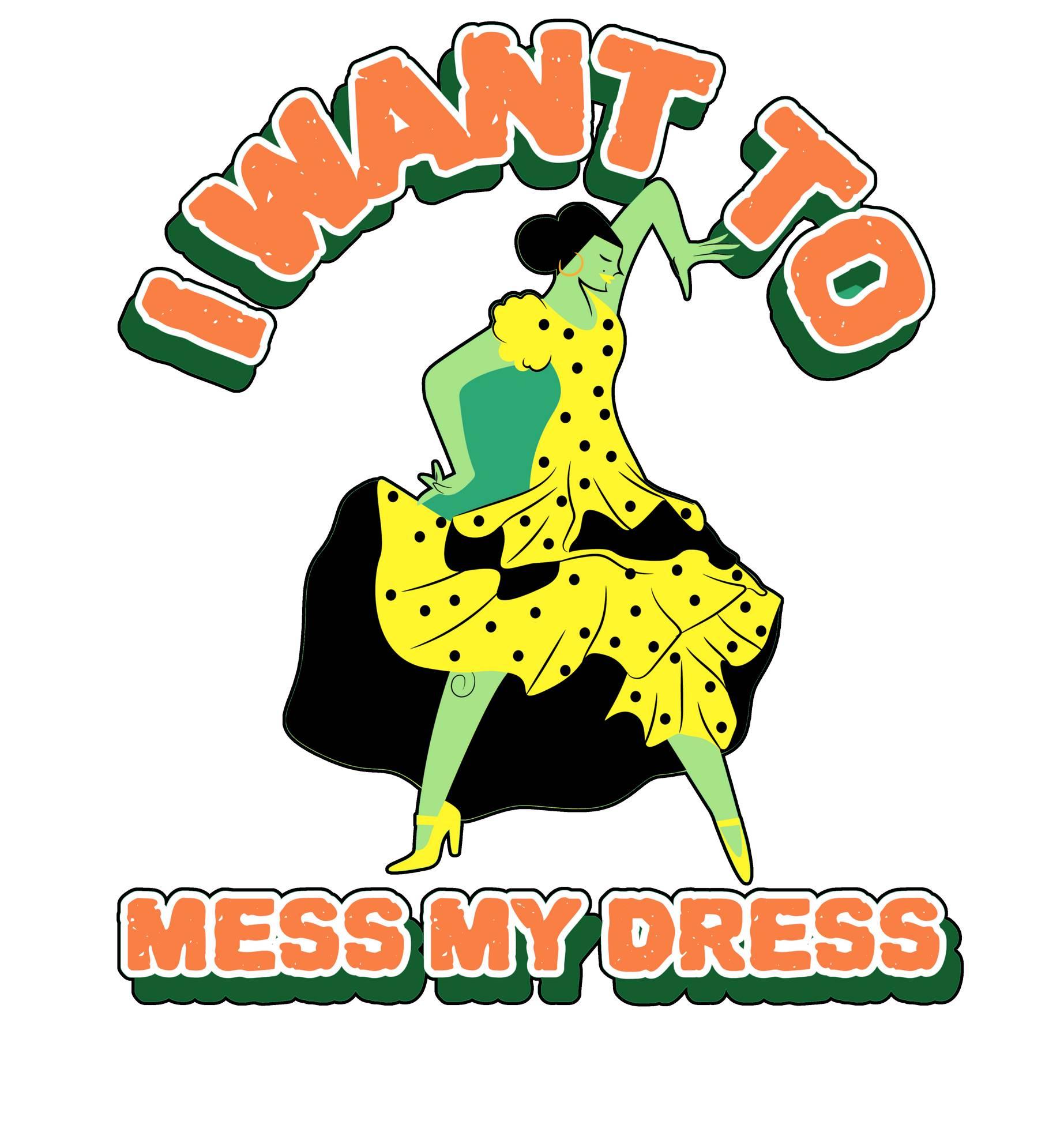 I want to mess my dress - Shoulder Dress - Witty Twisters Fashions