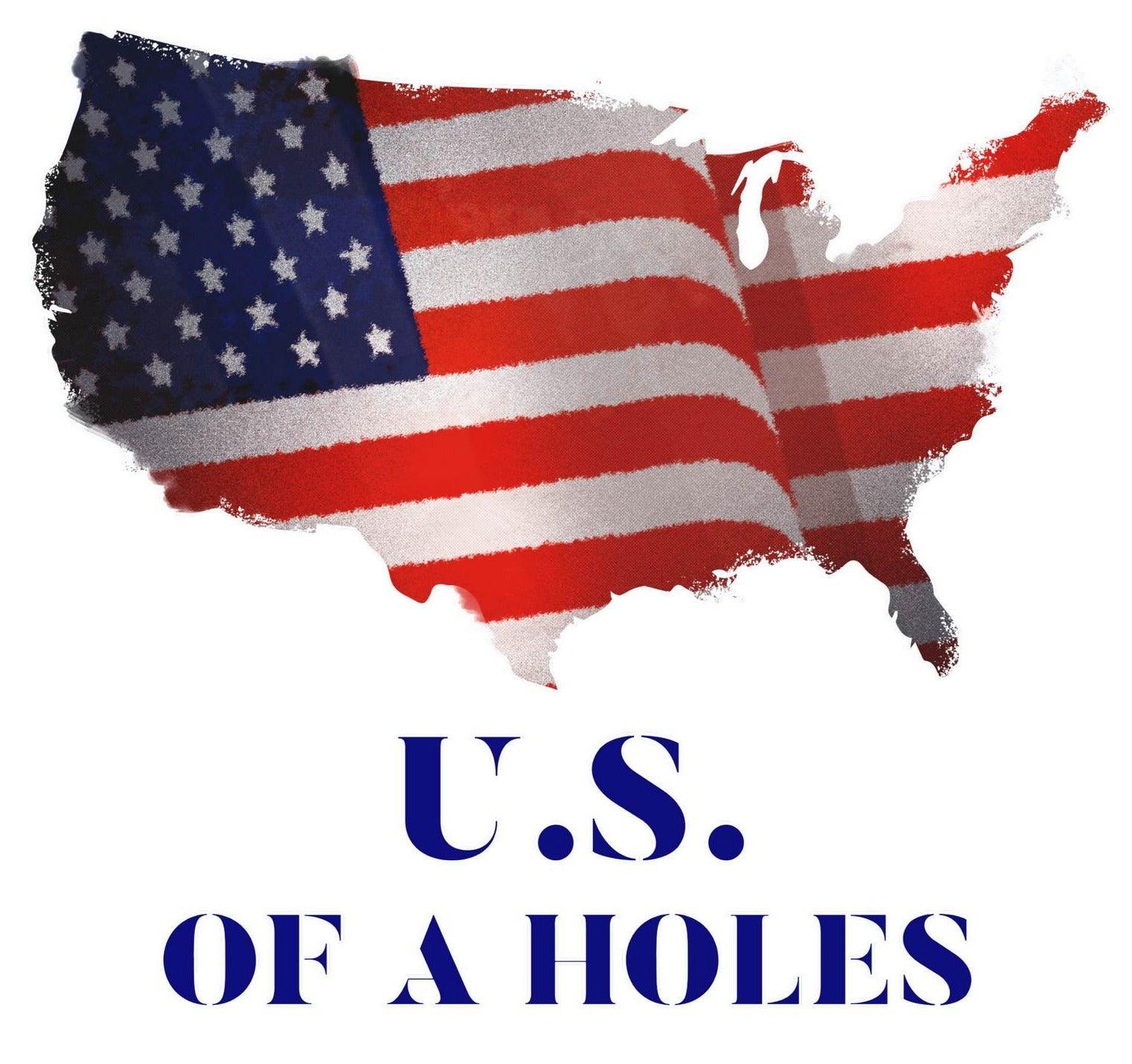 US of A holes - T-Shirt - Witty Twisters Fashions