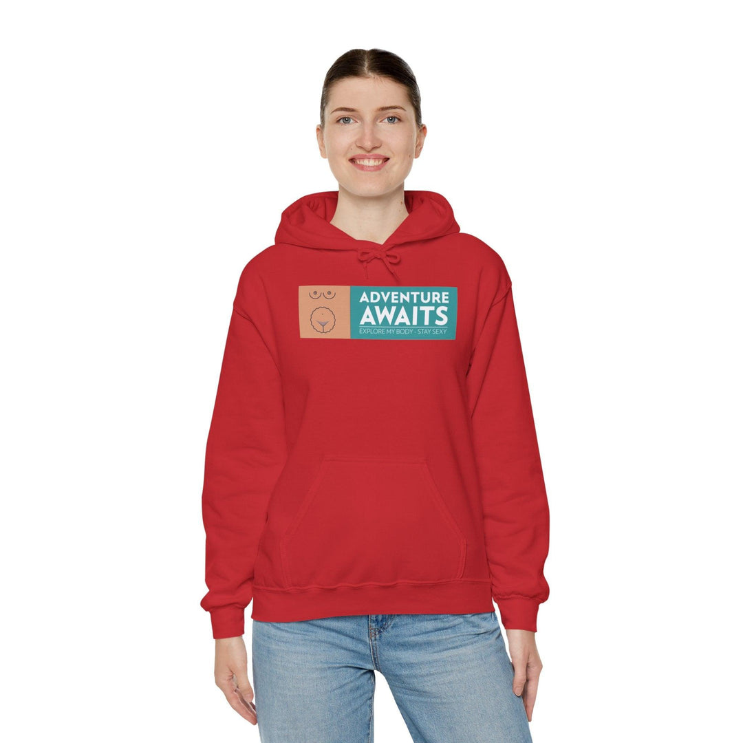Adventure Awaits Explore My Body Stay Sexy - Hoodie - Witty Twisters T-Shirts