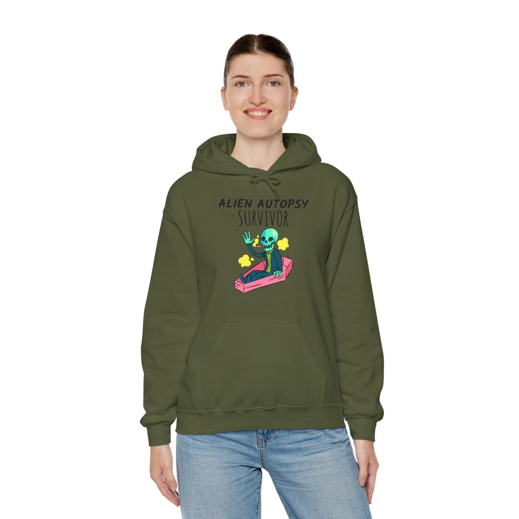 Alien Autopsy Survivor - Hoodie - Witty Twisters Fashions