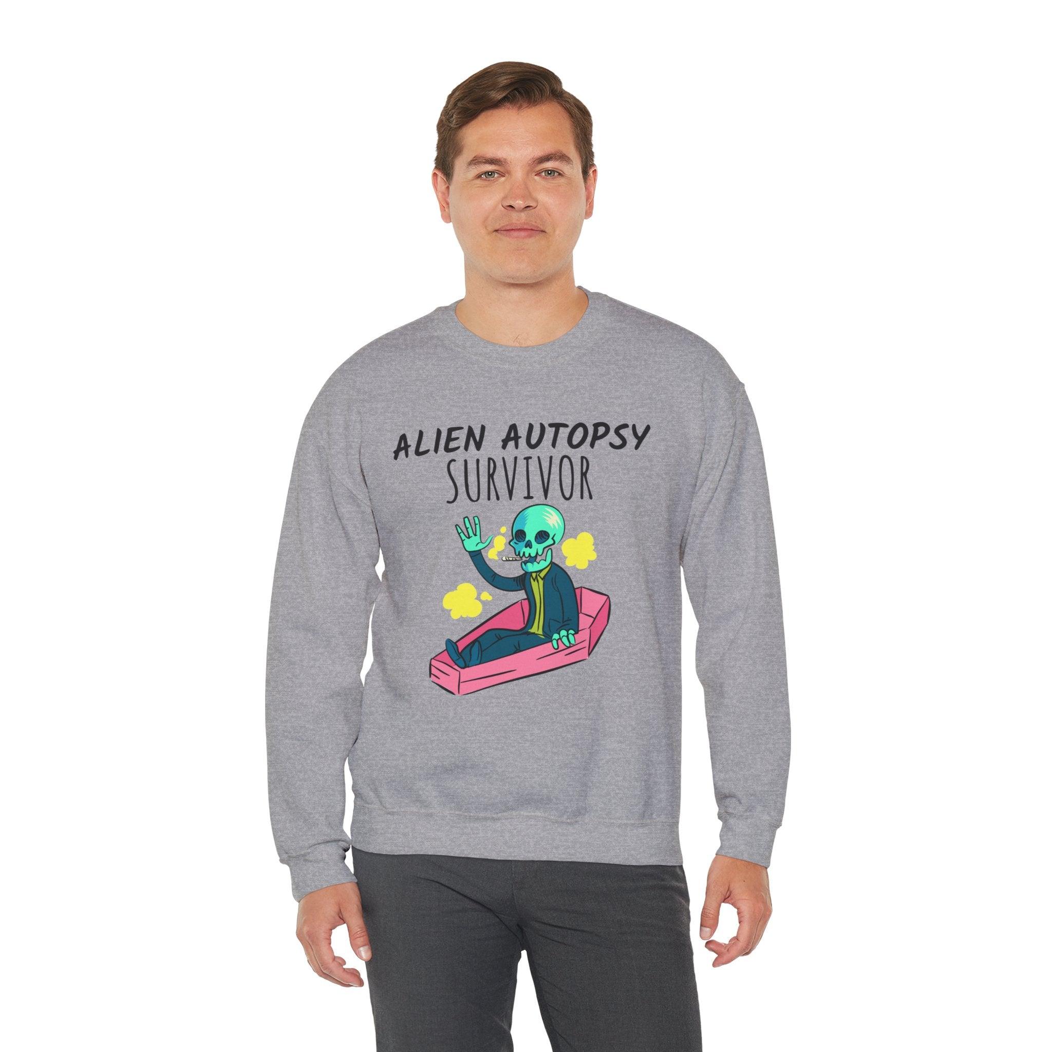 Alien Autopsy Survivor - Sweatshirt - Witty Twisters T-Shirts