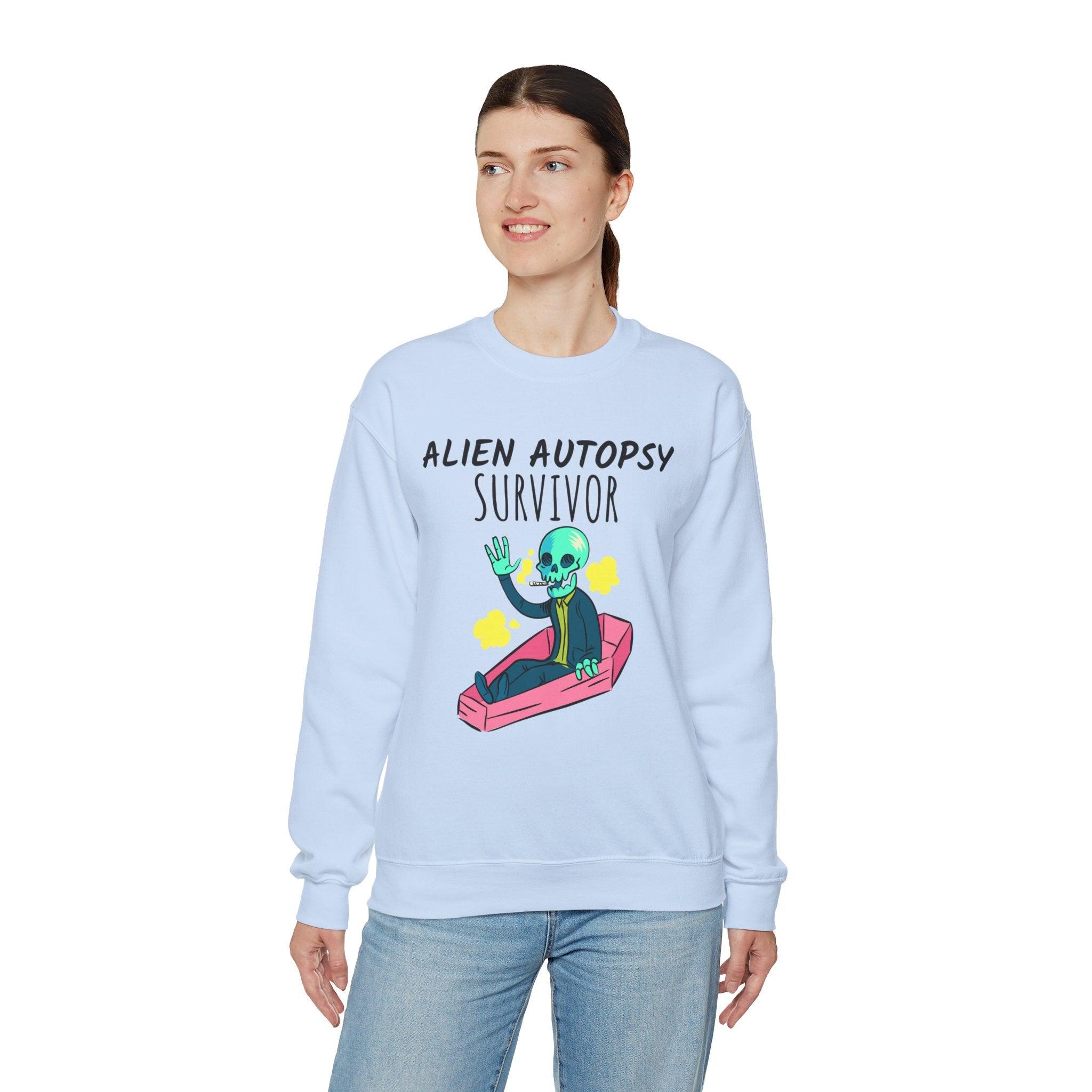 Alien Autopsy Survivor - Sweatshirt - Witty Twisters T-Shirts