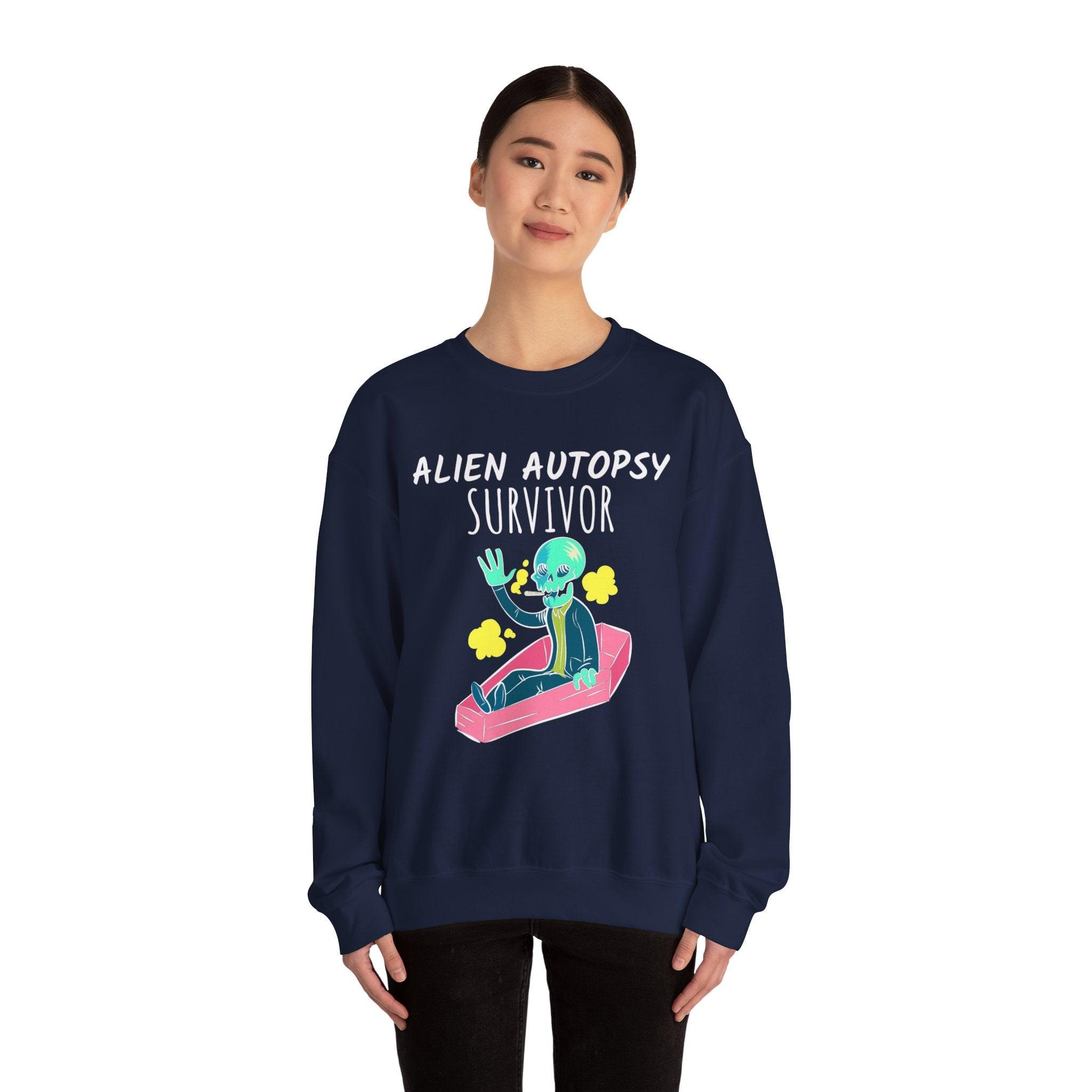 Alien Autopsy Survivor - Sweatshirt - Witty Twisters T-Shirts