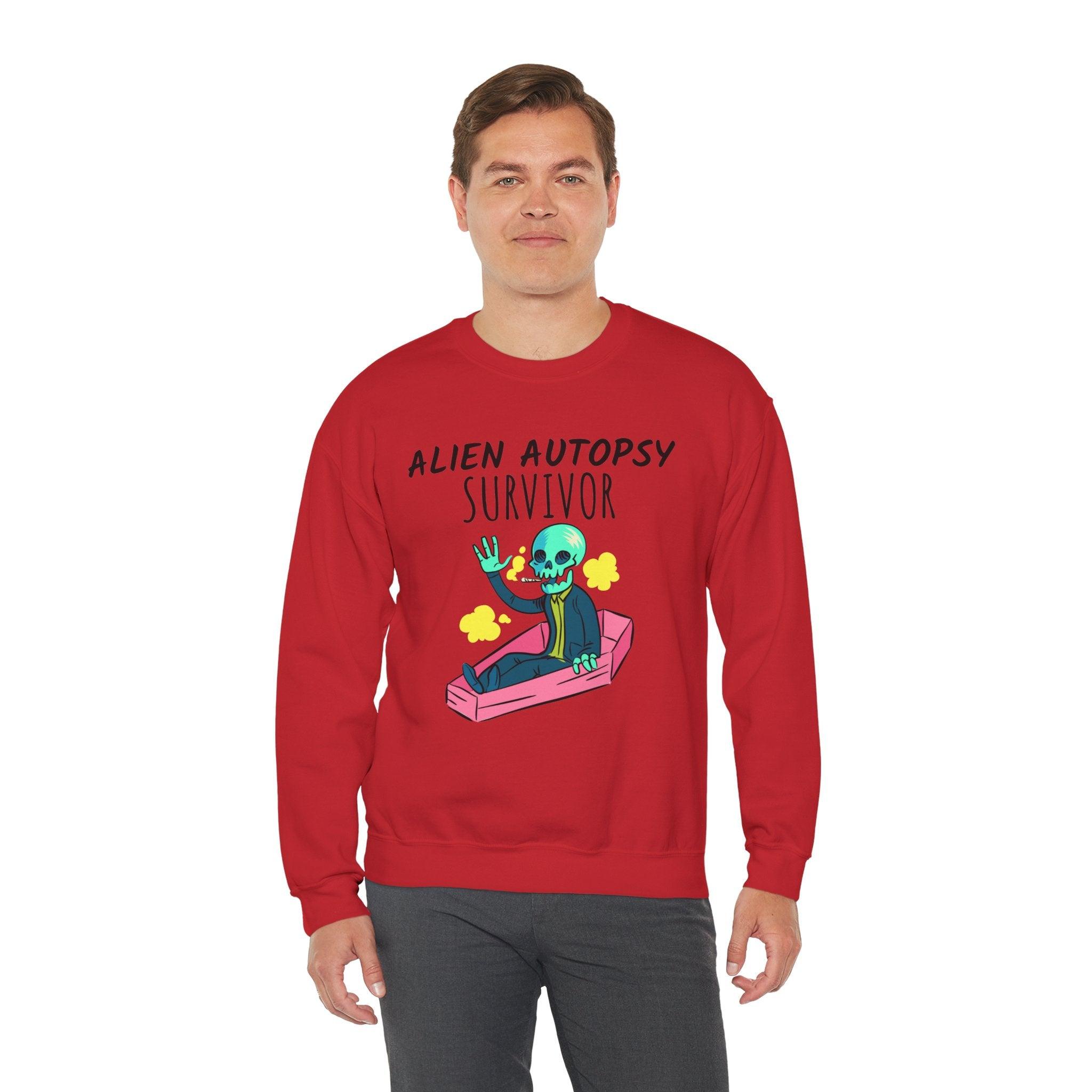 Alien Autopsy Survivor - Sweatshirt - Witty Twisters T-Shirts