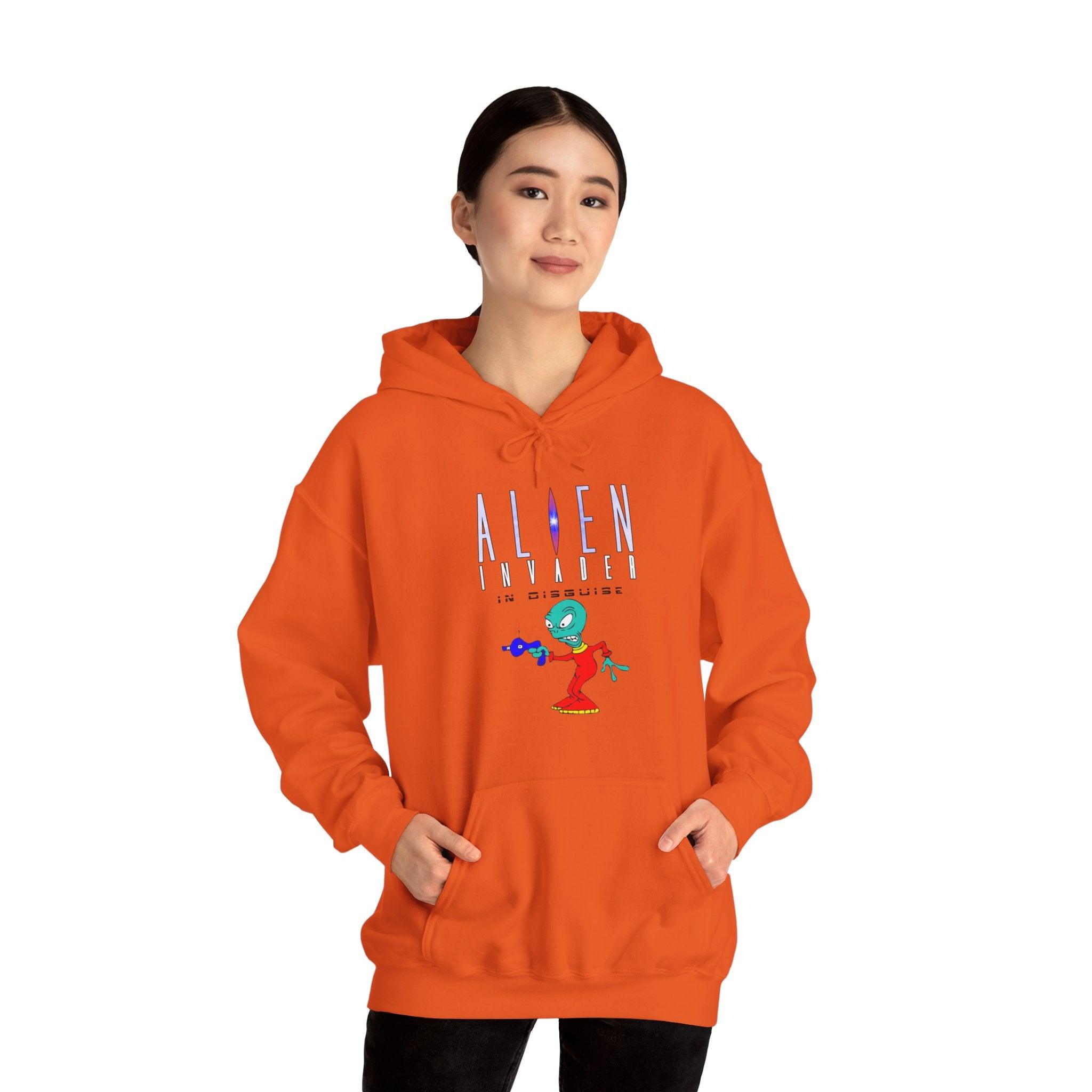 Alien Invader In Disguise - Hoodie - Witty Twisters Fashions