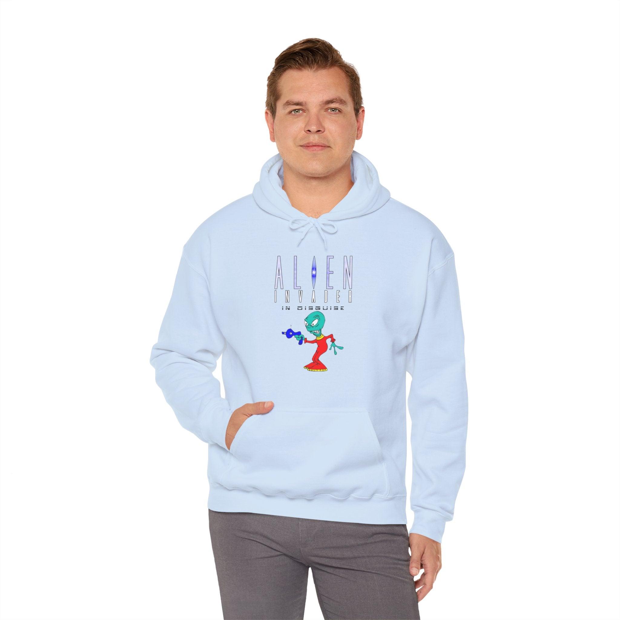 Alien Invader In Disguise - Hoodie - Witty Twisters Fashions