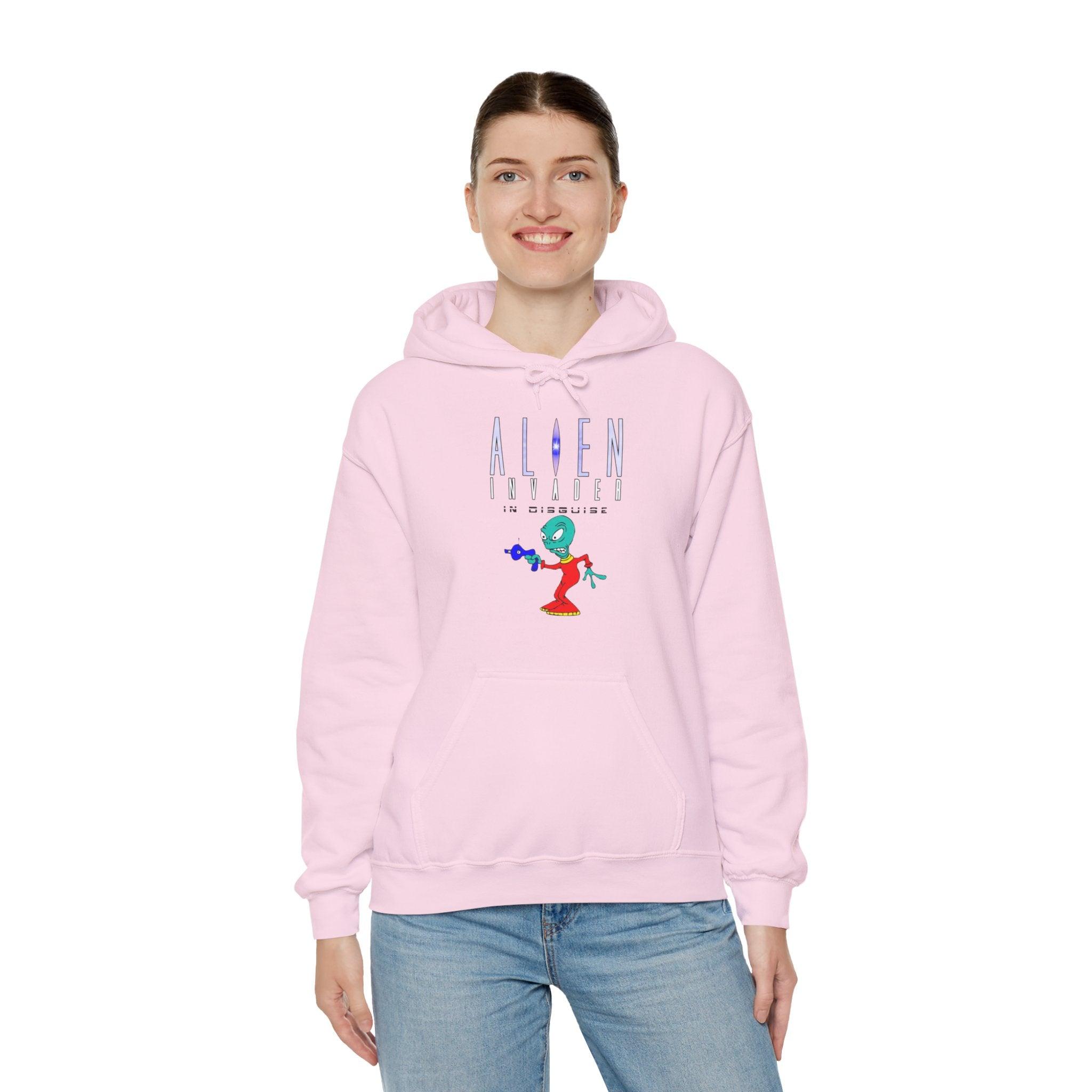 Alien Invader In Disguise - Hoodie - Witty Twisters Fashions