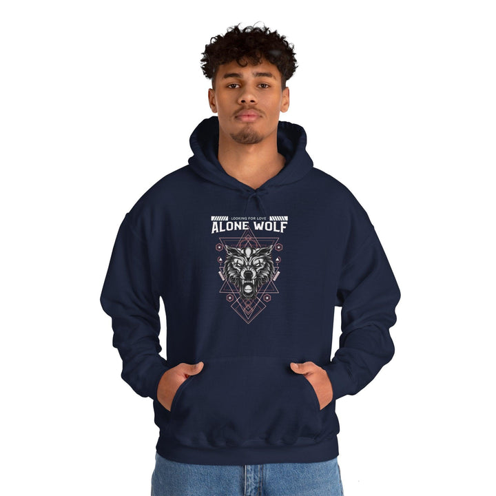 Alone Wolf Looking For Love - Hoodie - Witty Twisters T-Shirts