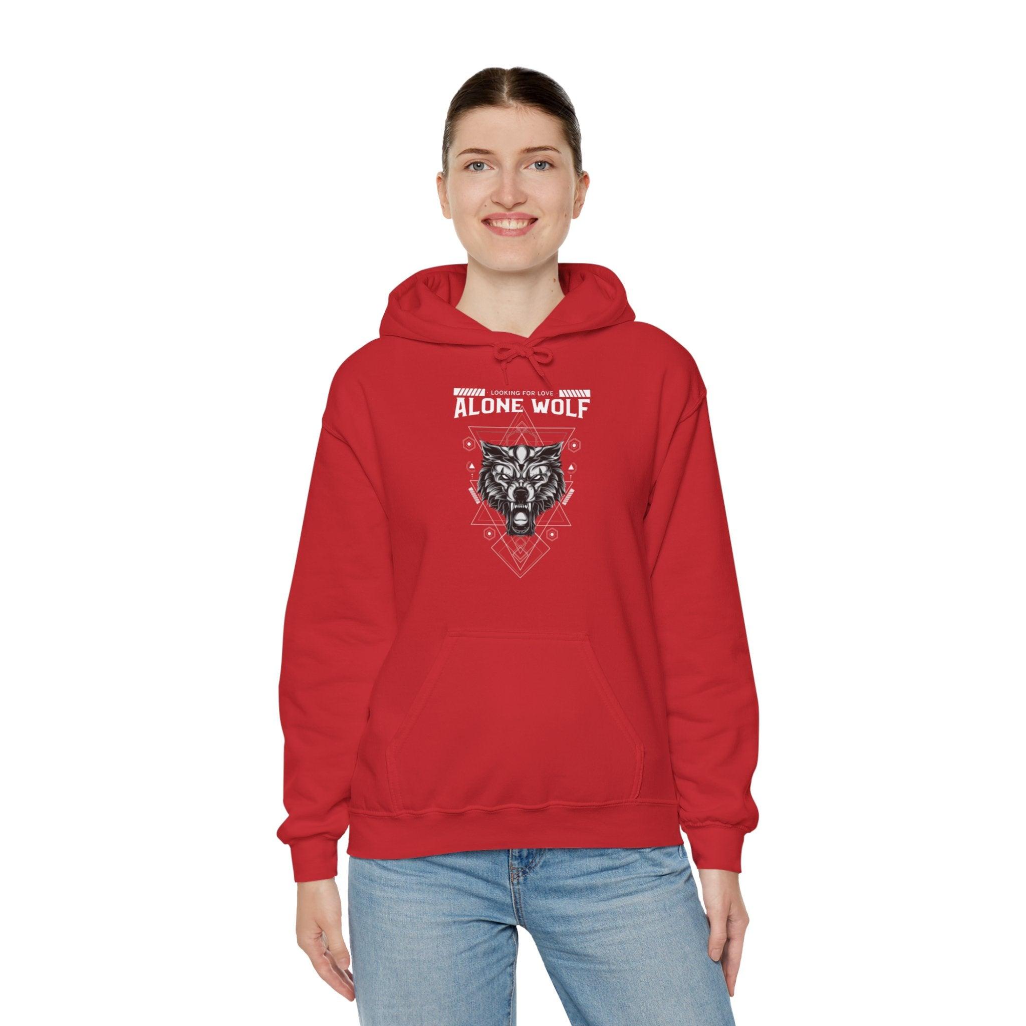 Alone Wolf Looking For Love - Hoodie - Witty Twisters Fashions