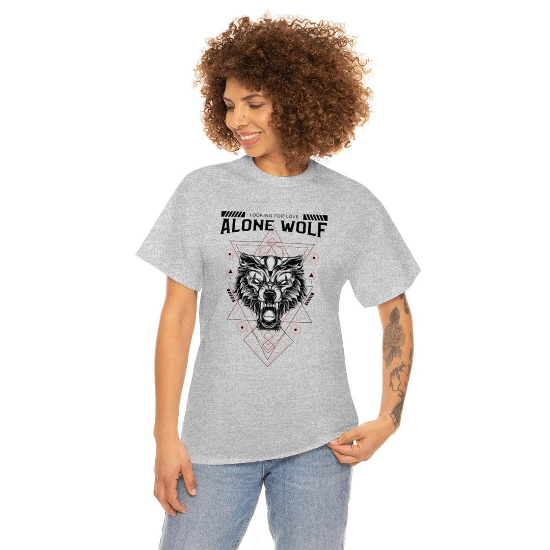 Alone Wolf Looking For Love - Witty Twisters T-Shirts