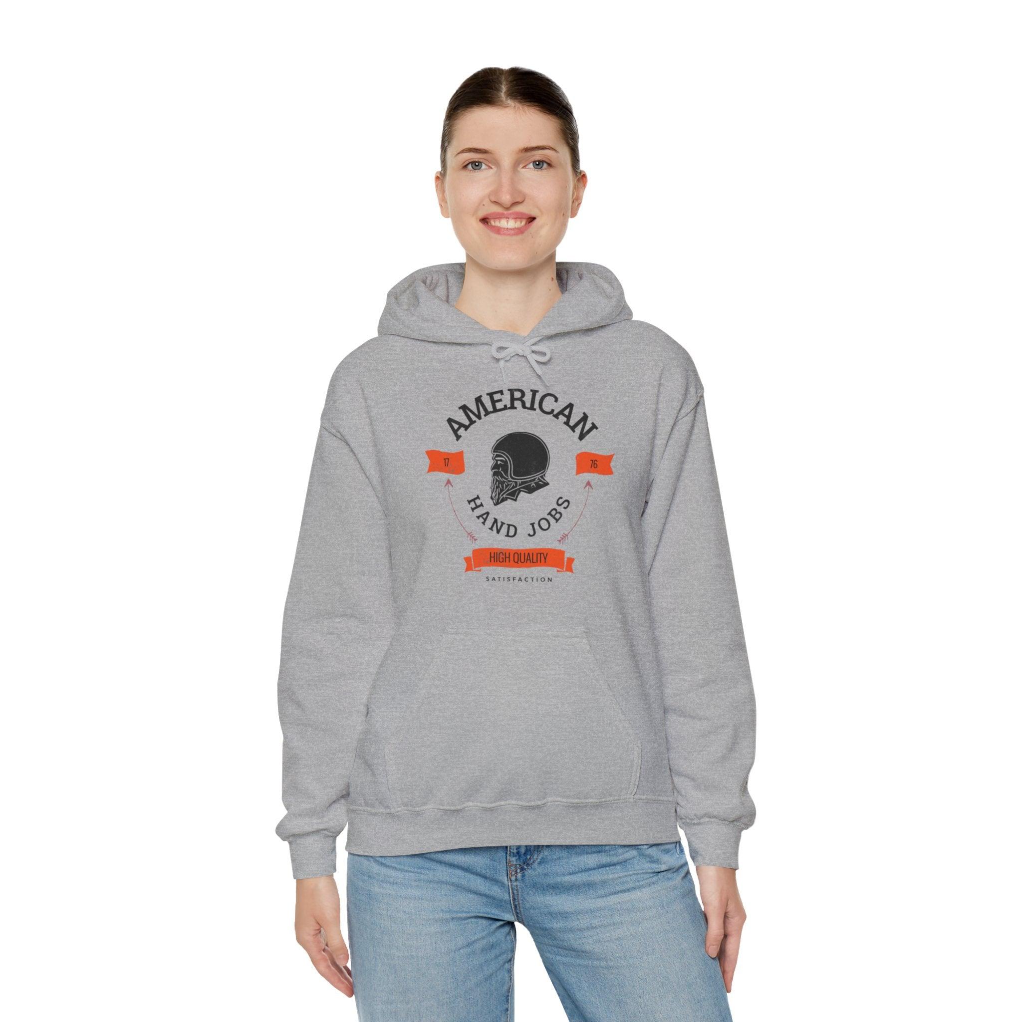 American Hand Jobs High Quality Satisfaction - Hoodie - Witty Twisters Fashions