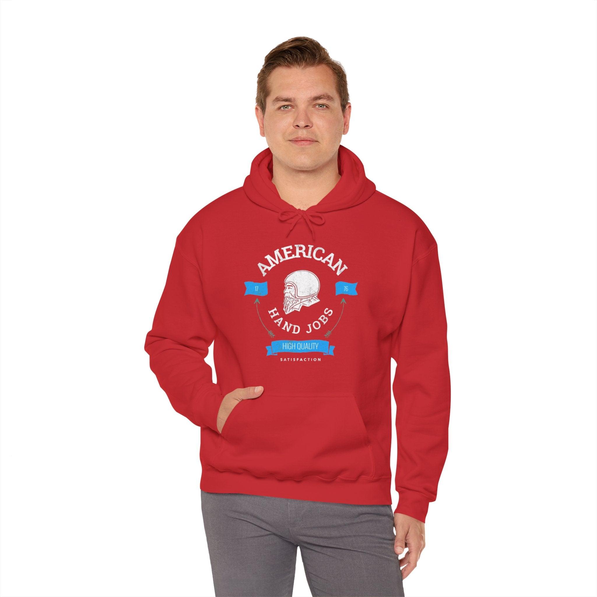 American Hand Jobs High Quality Satisfaction - Hoodie - Witty Twisters Fashions