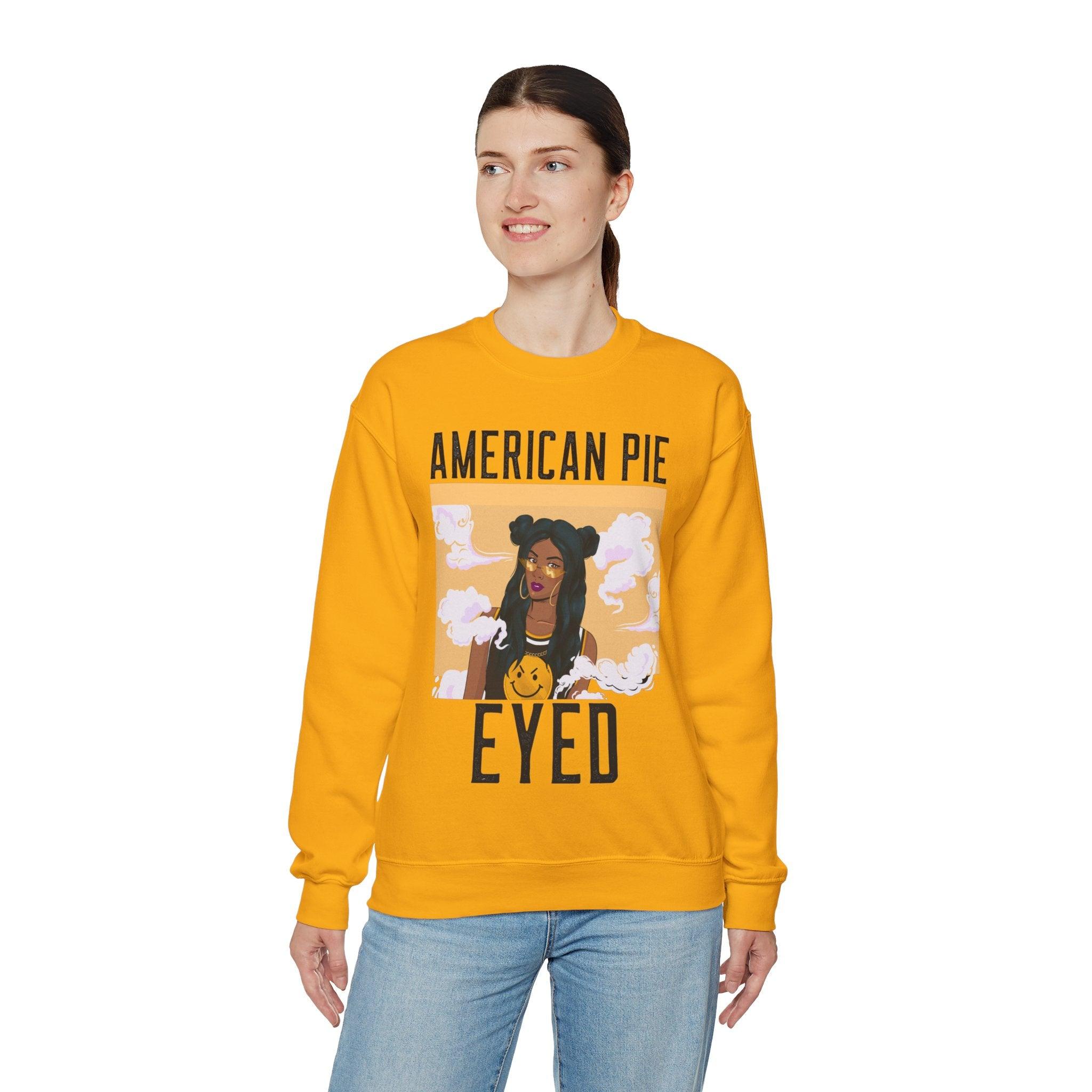 American Pie Eyed - Sweatshirt - Witty Twisters T-Shirts