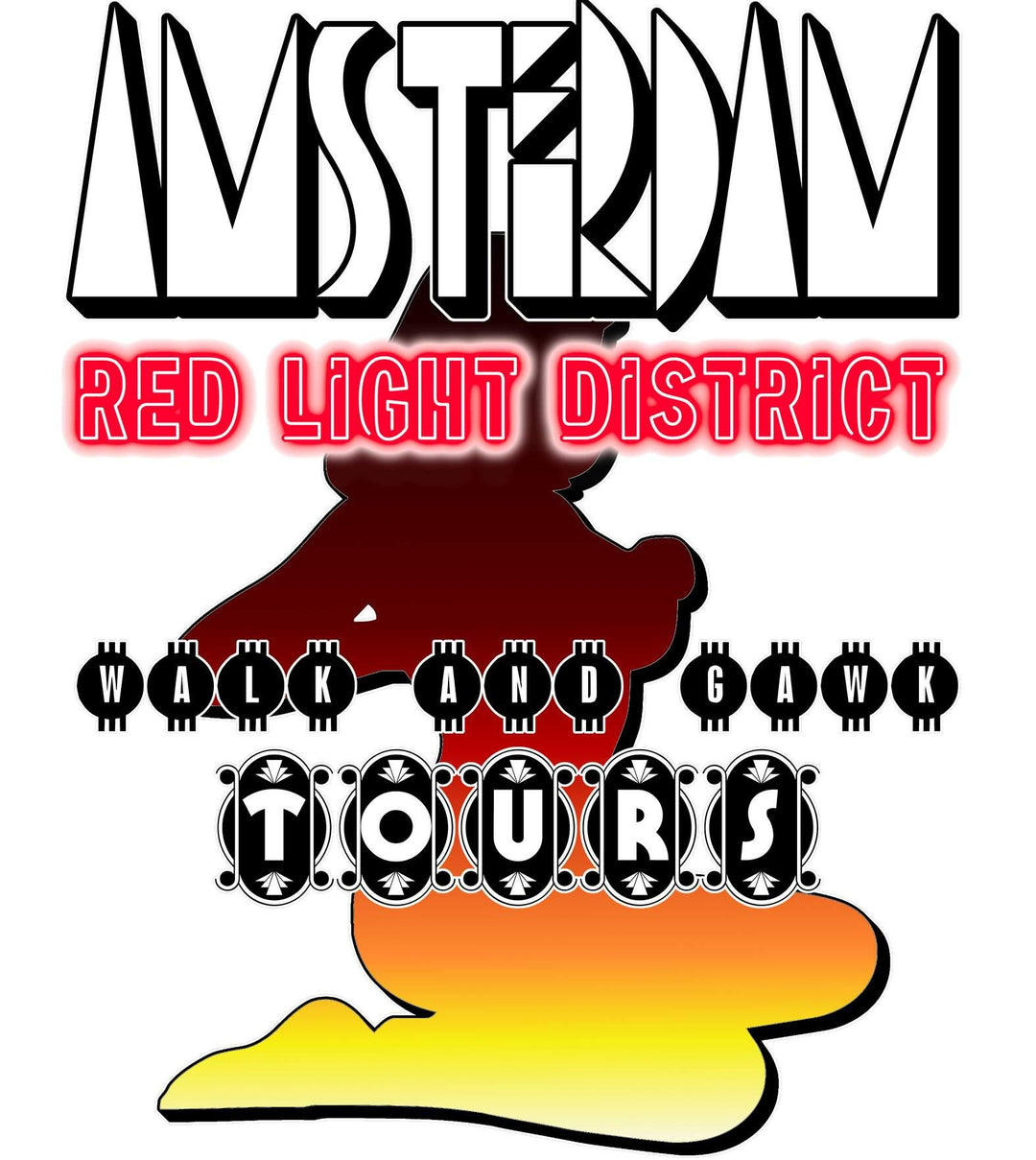 Amsterdam Red Light District Walk And Gawk Tours - Long-Sleeve Tee - Witty Twisters T-Shirts