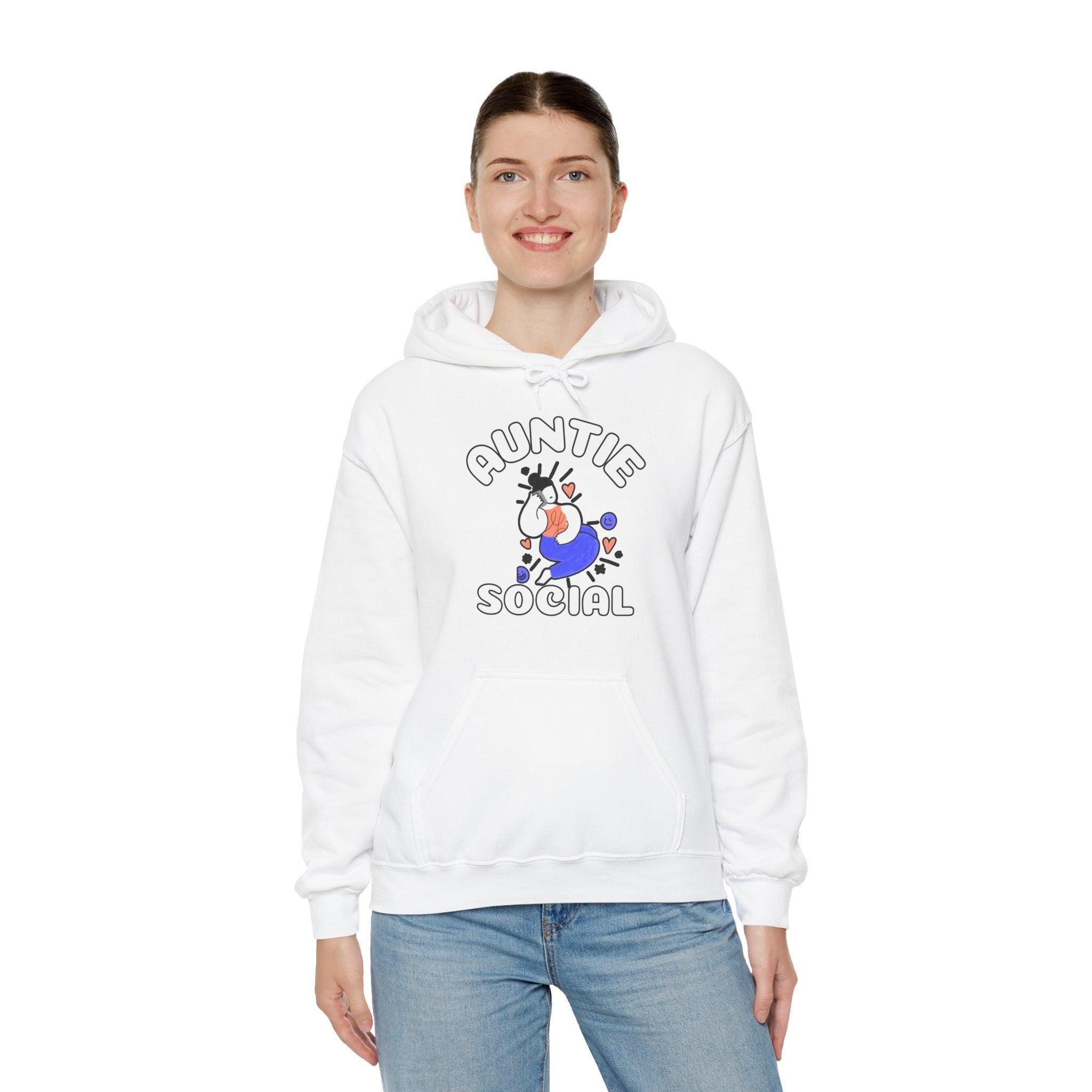 Auntie Social - Hoodie - Witty Twisters Fashions