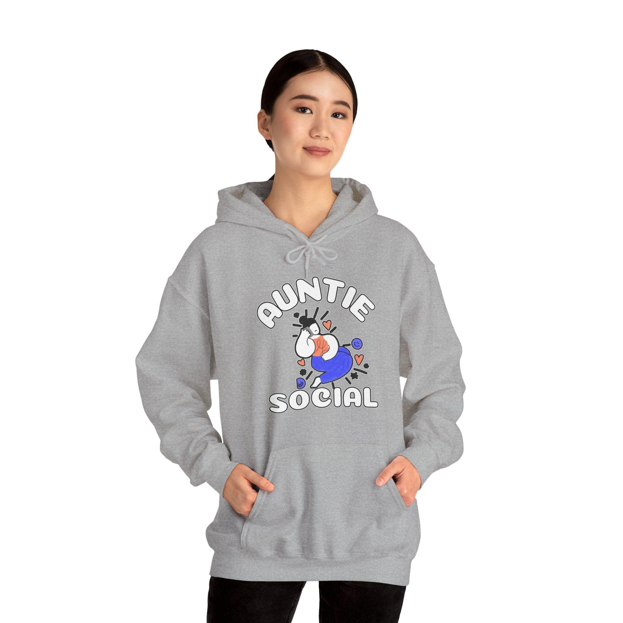 Auntie Social - Hoodie - Witty Twisters Fashions