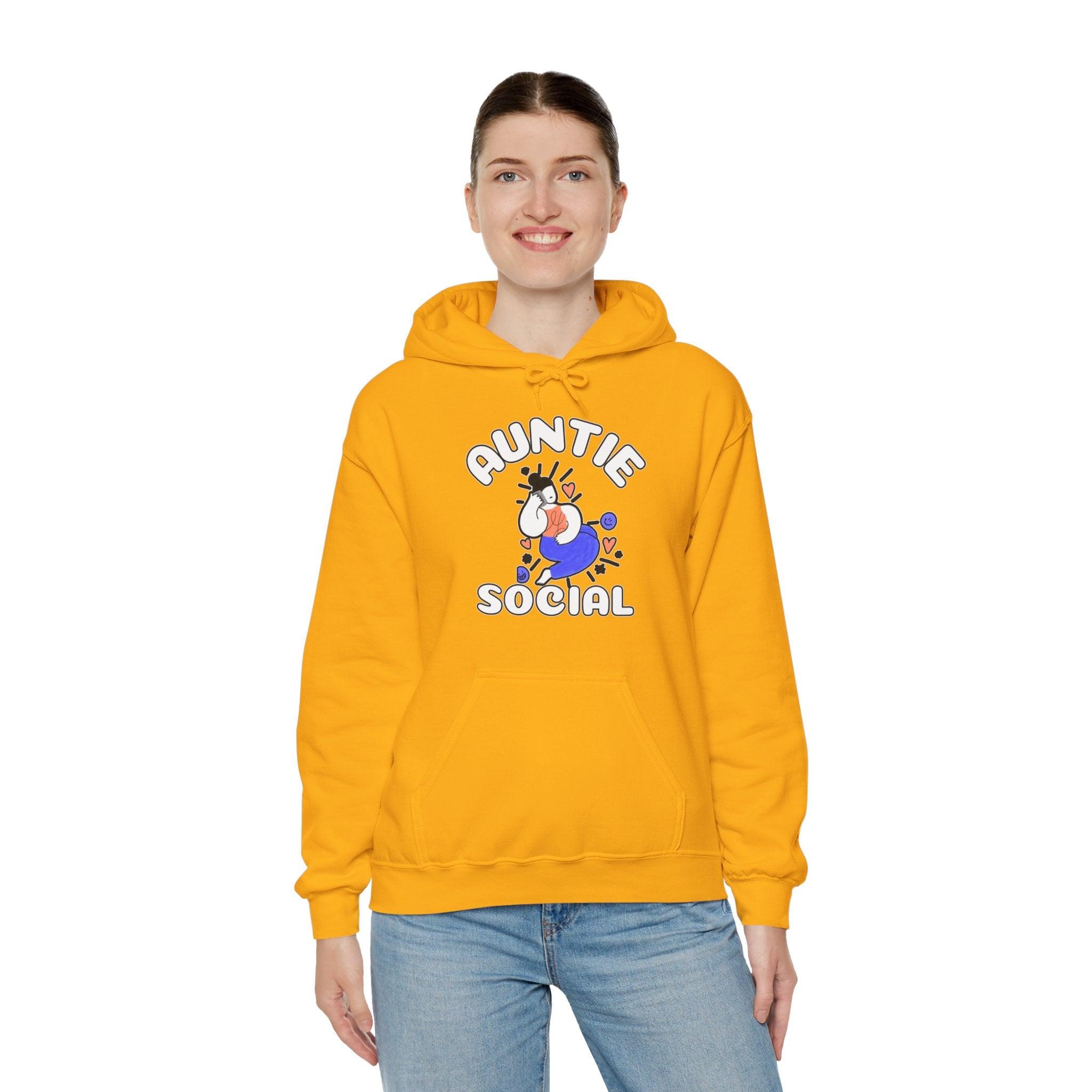 Auntie Social - Hoodie - Witty Twisters Fashions