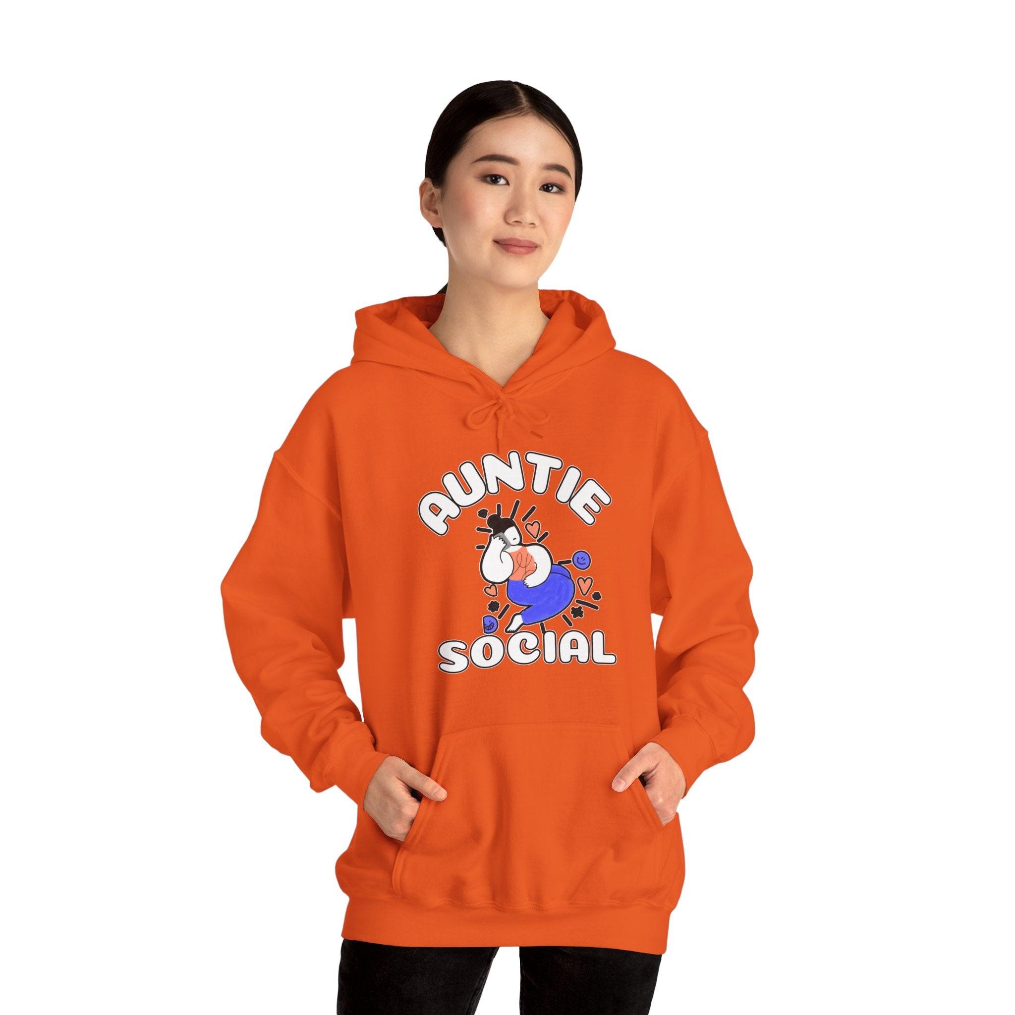 Auntie Social - Hoodie - Witty Twisters Fashions