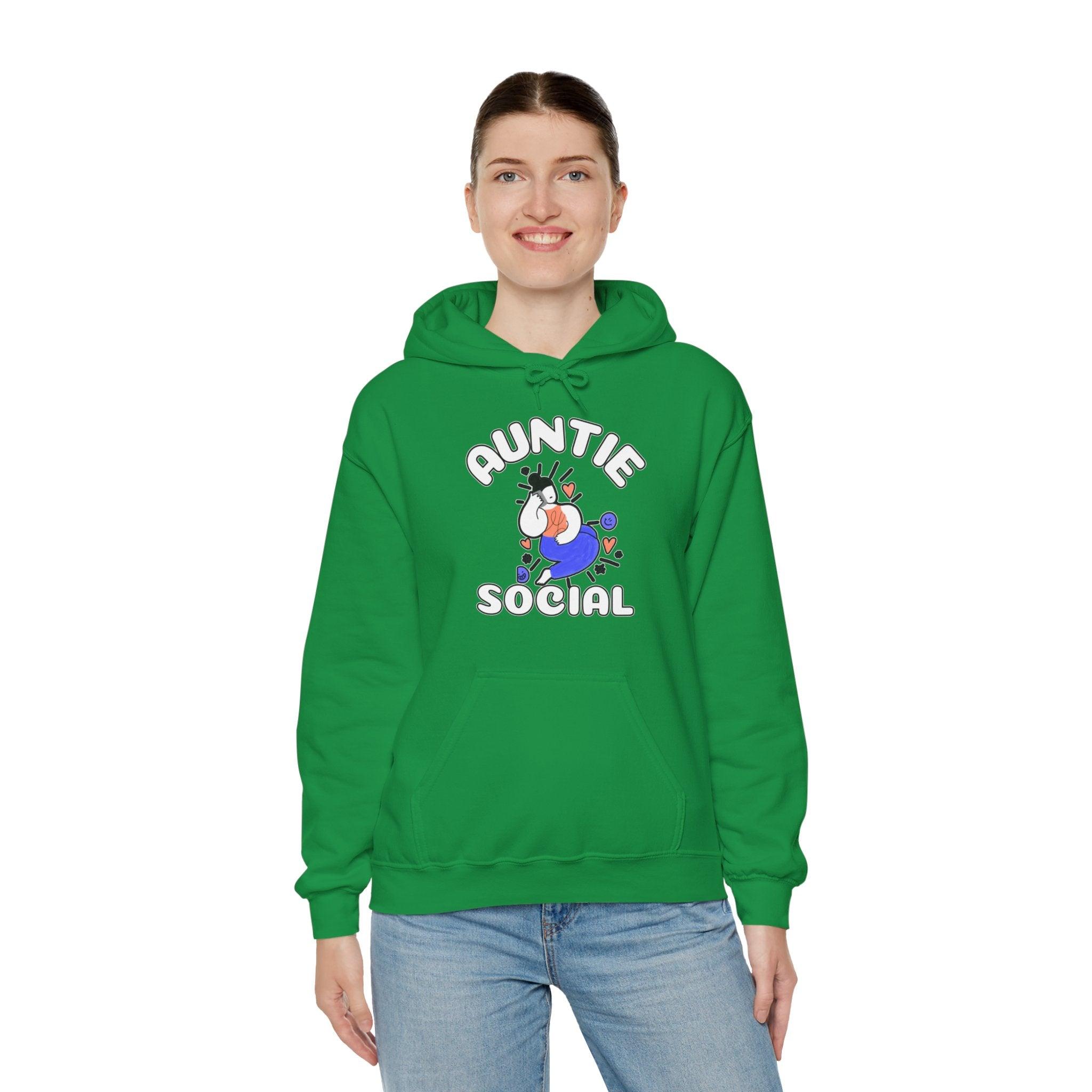 Auntie Social - Hoodie - Witty Twisters Fashions