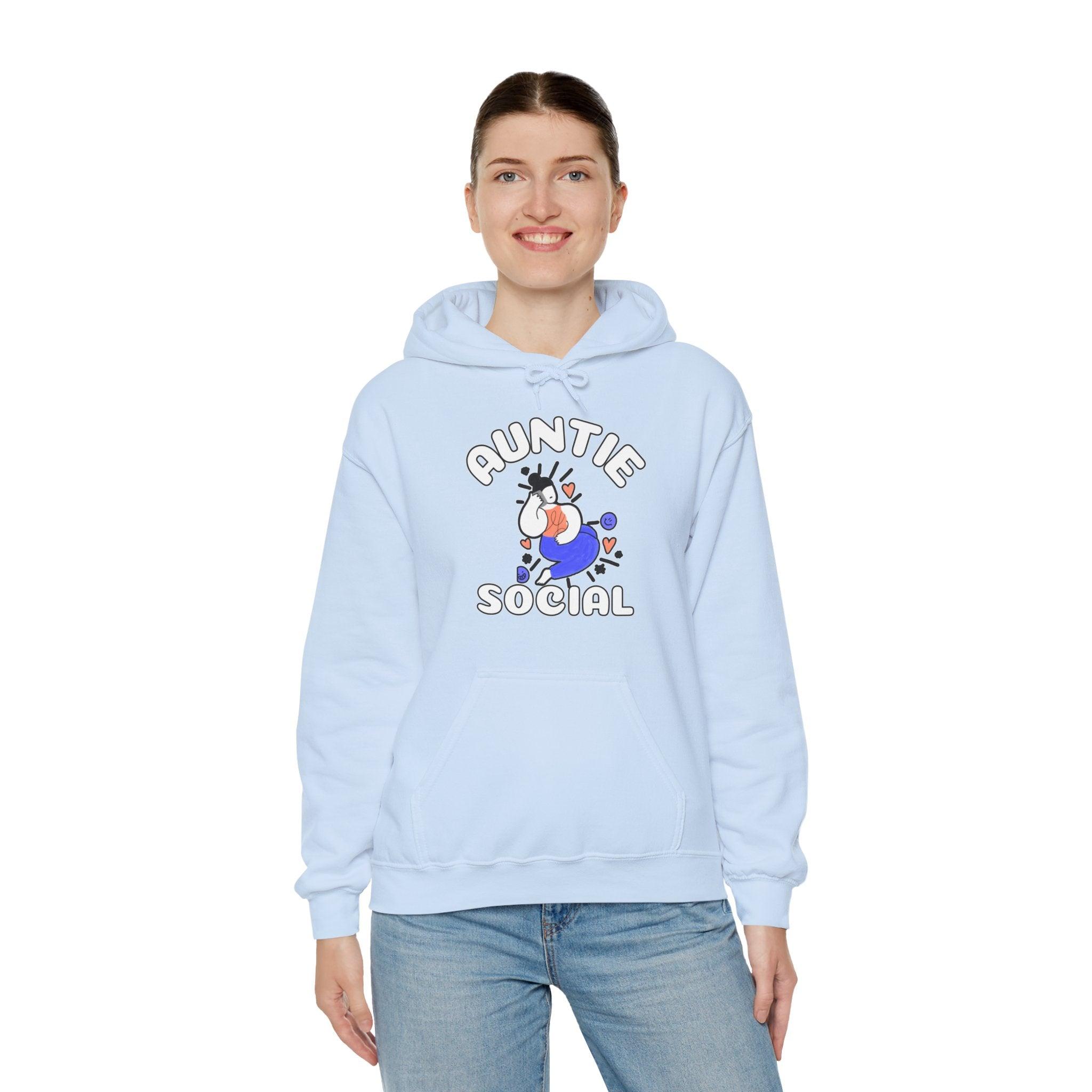 Auntie Social - Hoodie - Witty Twisters Fashions